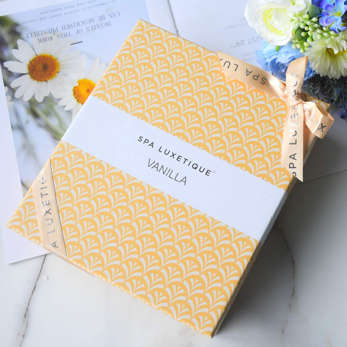 Spa Luxetique Gift Set for Women, Spa Set for Women, Rose Spa Gift Set, Spa Kit for Women Includes Body Lotion, Shower Gel, Bubble Bath, Hand Cream, Valentine's Day Gifts for Her