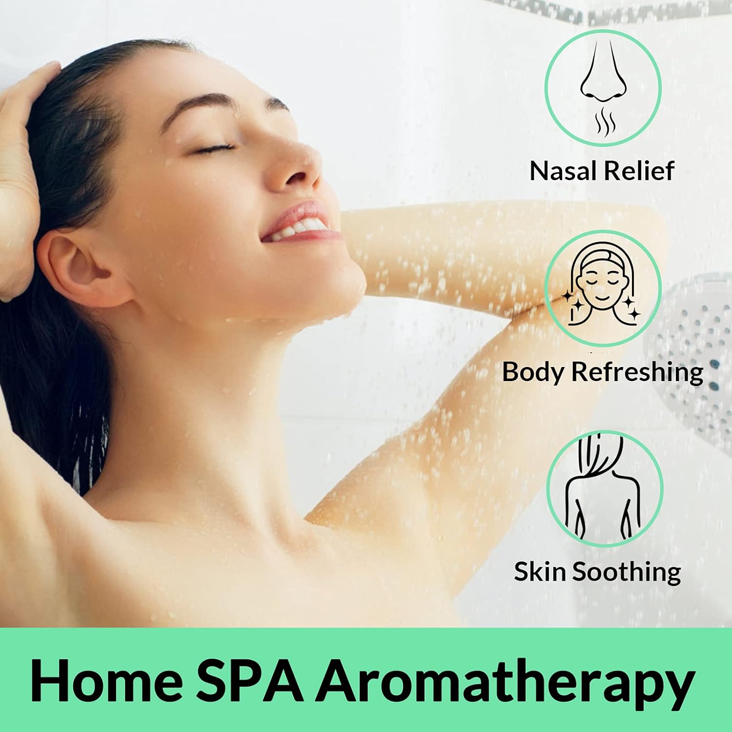 Aromatherapy Shower Steamers - 6pc XXL Vapor Bombs for Nasal Relief, Self Care, Relaxation, Spa Day, Pampering Gifts - with Pure Mint, Menthol & Eucalyptus Natural Essential Oil Tablets