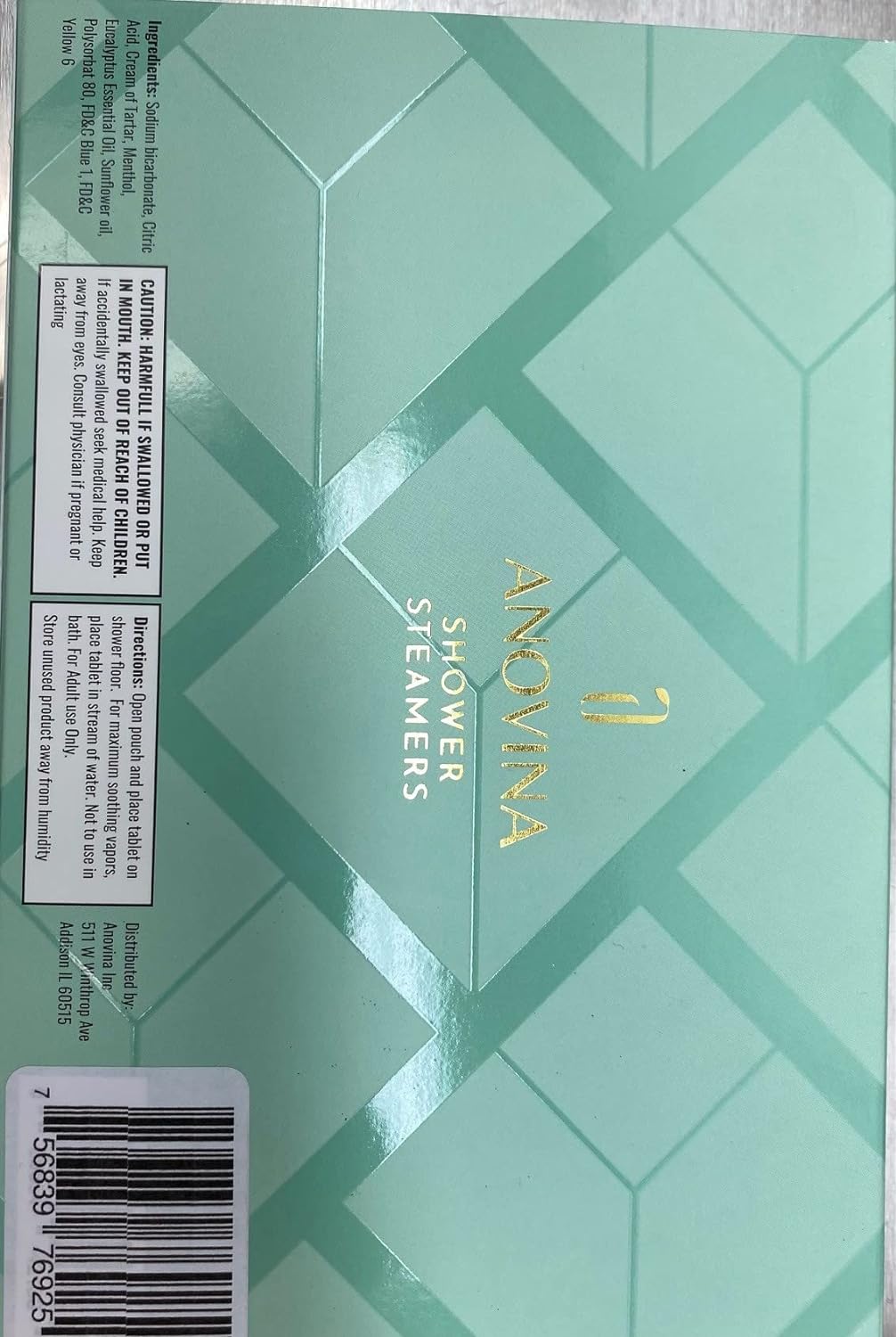 Anovina 6XL Eucalyptus Essential Oil Shower Steamers Gift Box. Proudly Made in USA. Shower Tablets Gifts for Men and Women. Shower Bomb Aromatherapy. Self Care Aromatherapy Gifts for All Occasions