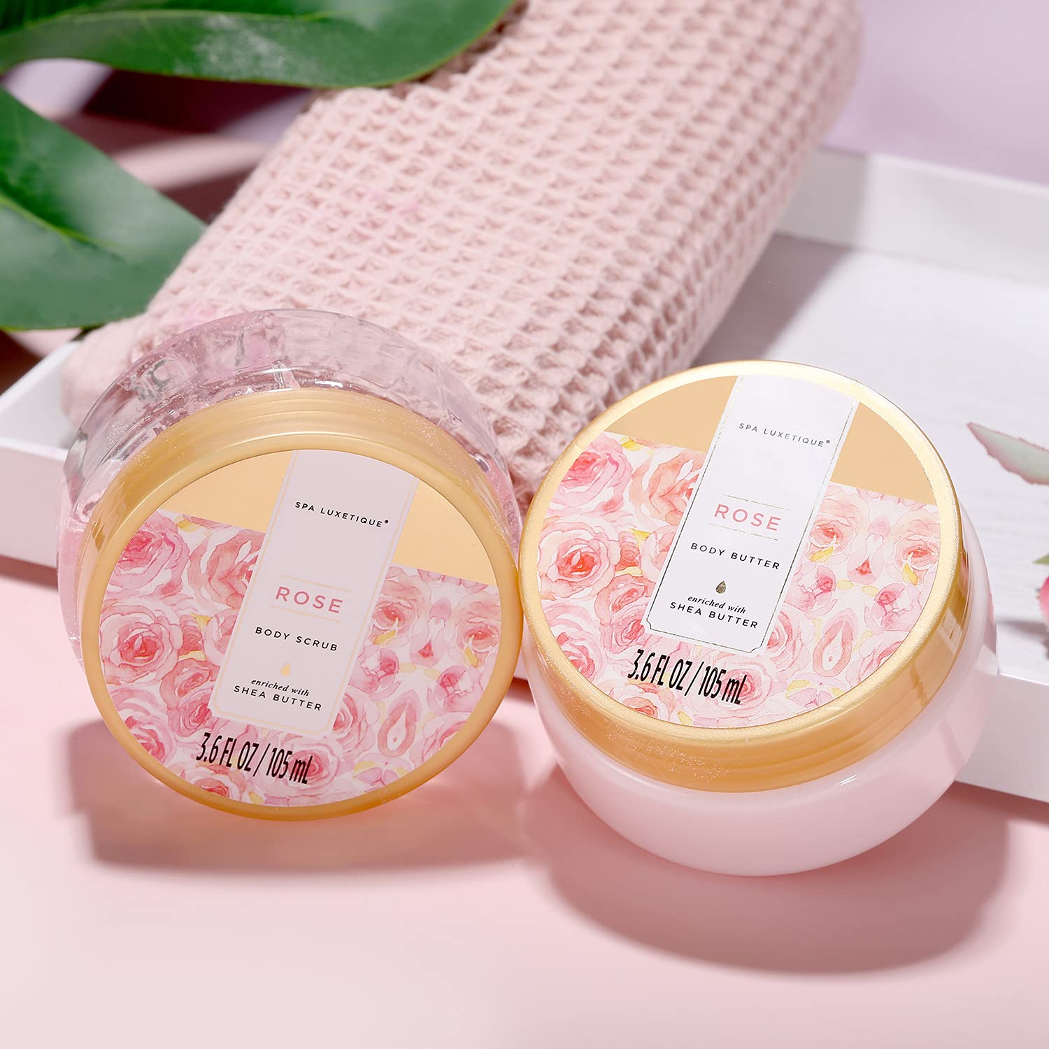 Spa Luxetique Gift Baskets for Women,15 Pcs Vanilla Spa Gifts for Women, Gifts for Women with Bubble Bath, Bath Salt, Bath Bombs Birthday Gifts for Woman With Tote Bag, Valentine's Day Gifts for Women