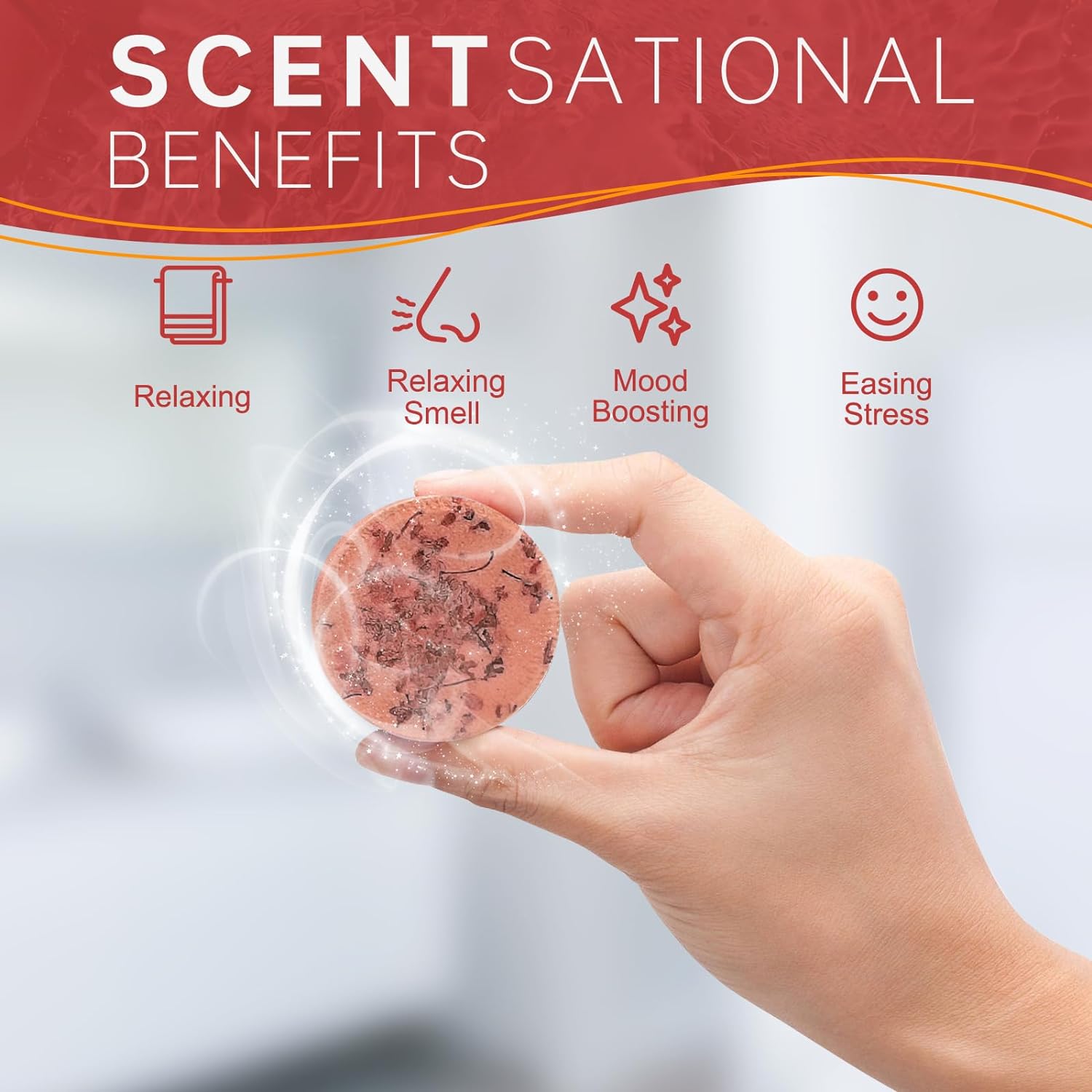 Aromatherapy Shower Steamers Valentines Day Gifts for her - Swcandy 8 Pcs Bath Bombs Valentine's Day Gifts for Women, Shower Bombs Self Care with Essential Oils, Relaxation Home SPA Lavender