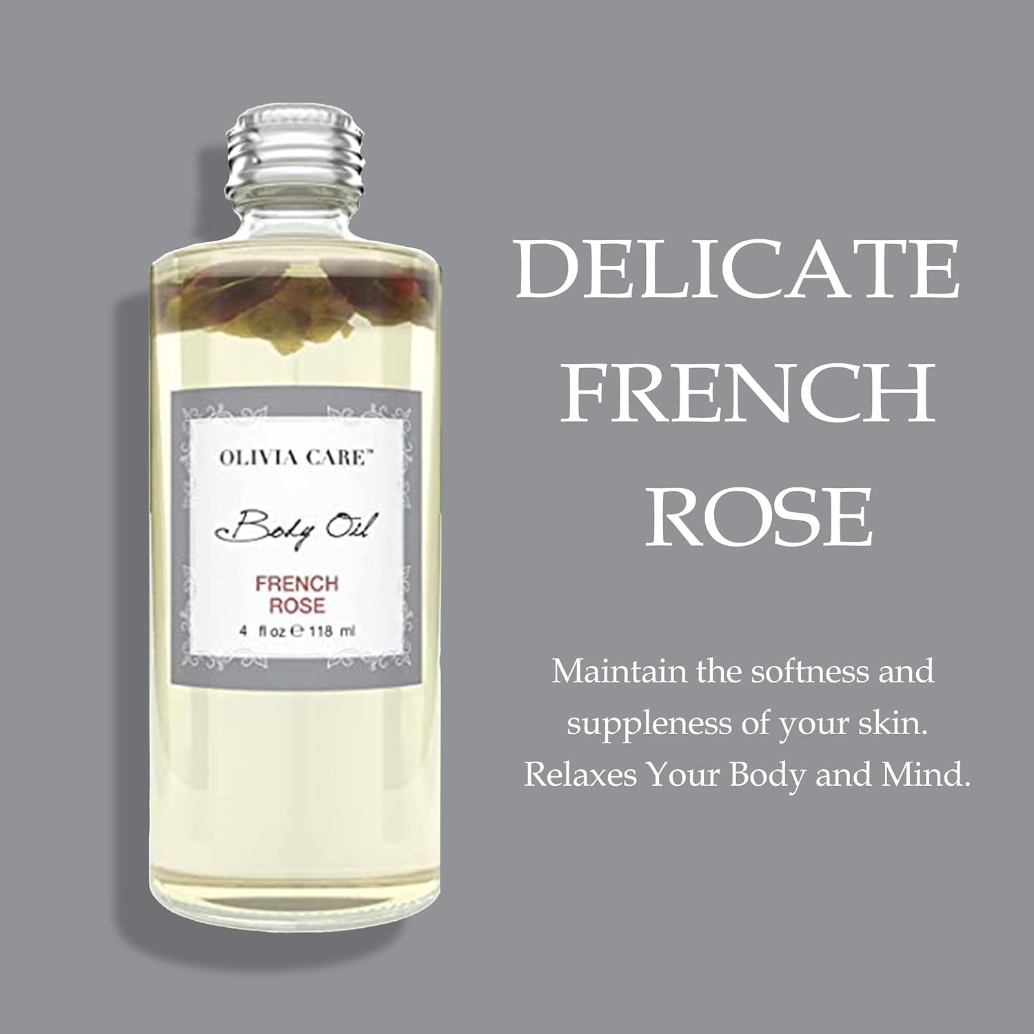 Olivia Care Body Oil Eucalyptus Mint Vegan & Natural | Hydrating & Moisturizing - Infused with VITAMIN E, K & Omega Fatty Acids - Reduce Dry Skin, Anti-Aging Properties (Eucalyptus Mint)