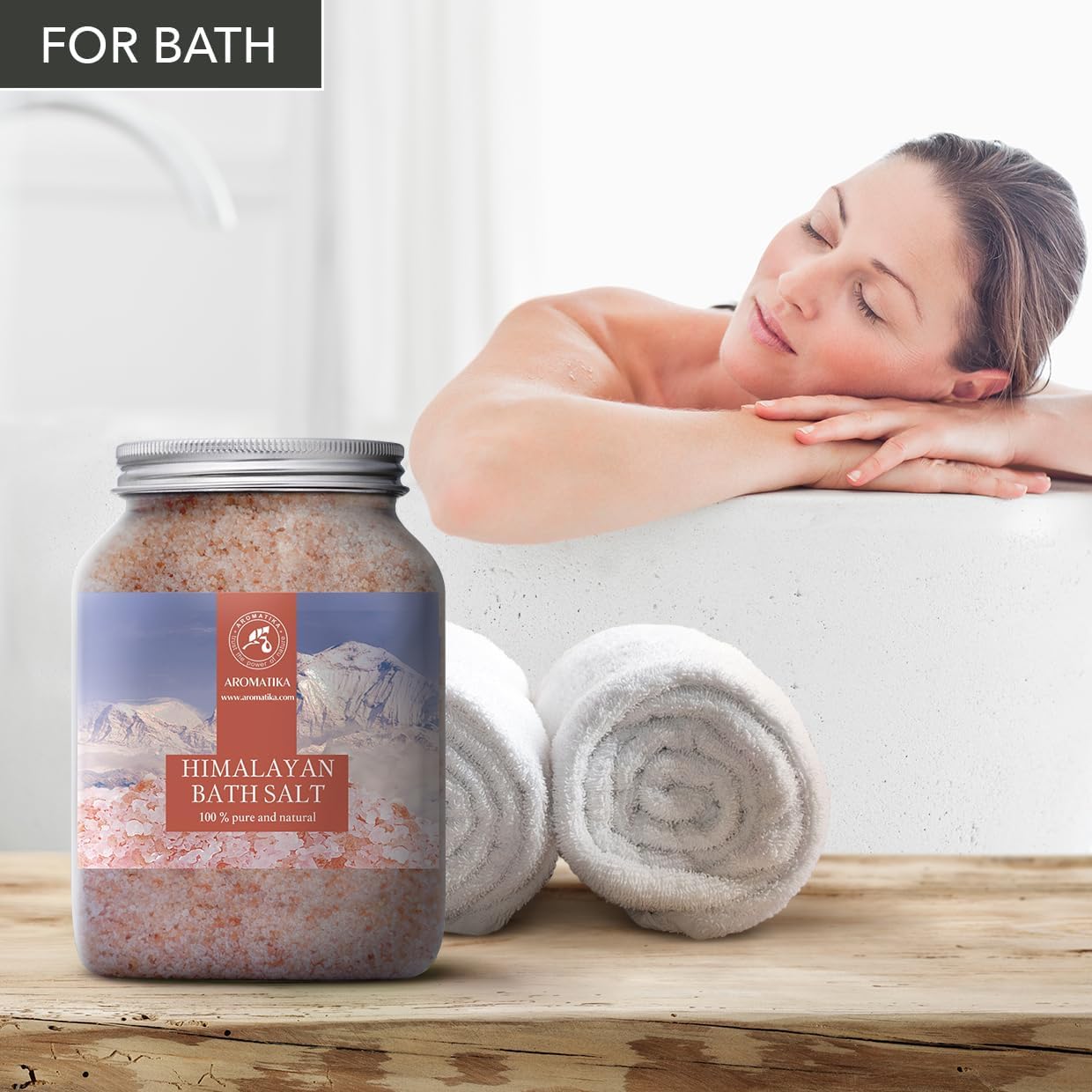 Himalayan Salt Pink Crystal Salt 46 Oz - 100% Pure & Natural - Himalayan Salt for Good Sleep - Stress Relief - Detox Cleanse