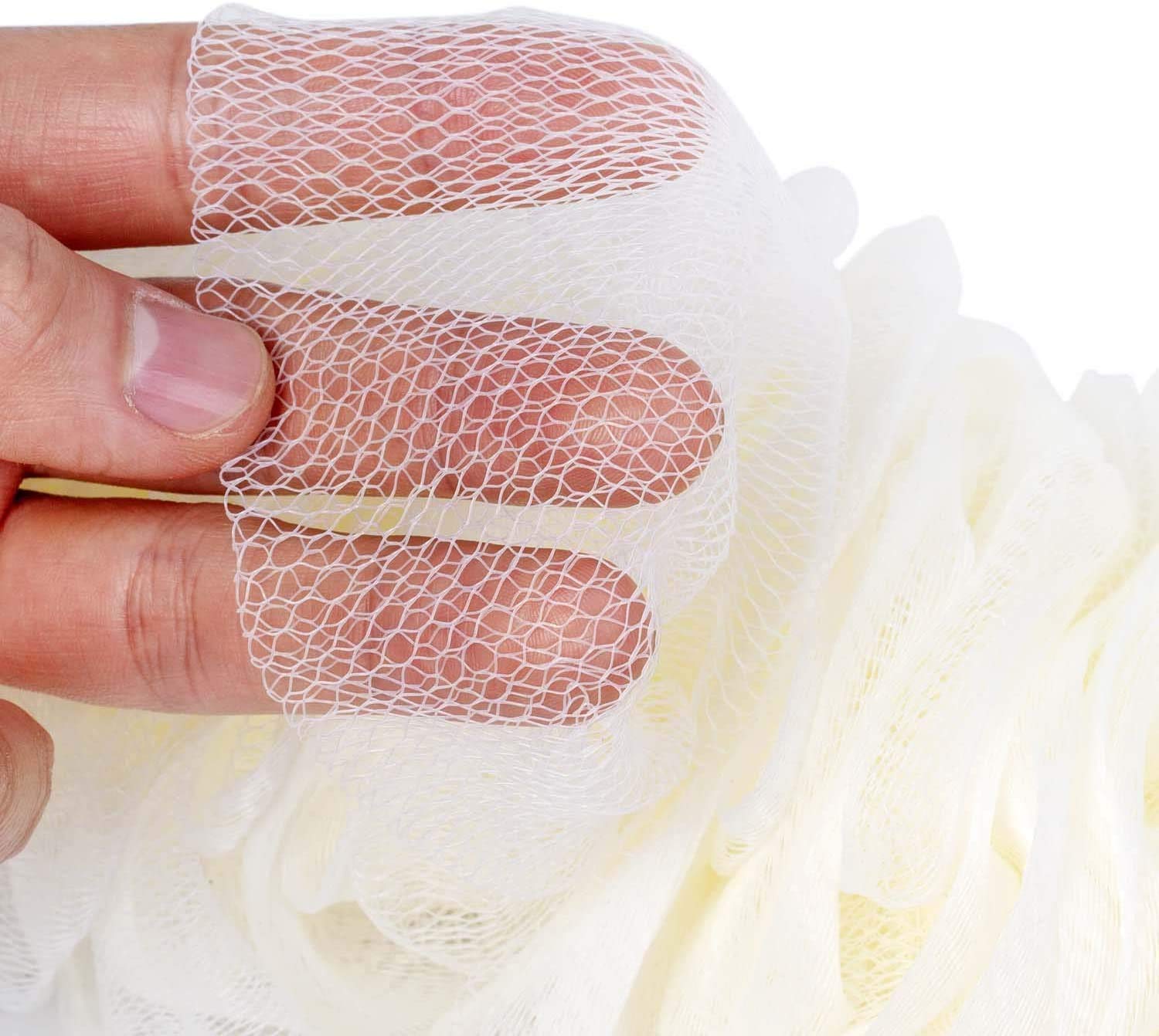 Arswin Back Scrubber for Shower, Loofah Long Handle Bath Body Brush, Soft Nylon Mesh Sponge On a Stick for Shower Men Women Kids Elderly, Exfoliating Scrub Cleaning Luffa for All Kinds of Skin(Blue)