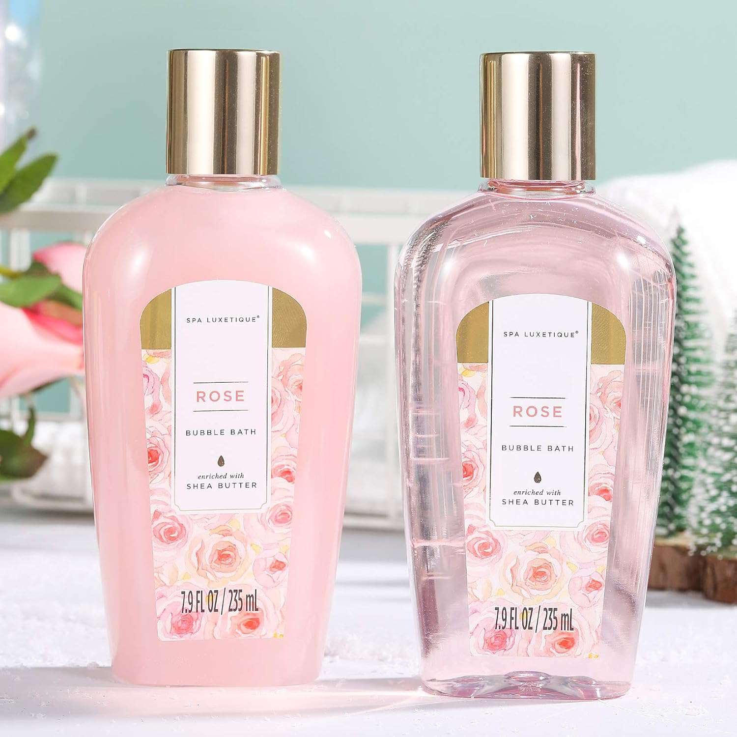 Spa Luxetique Gift Baskets for Women,15 Pcs Vanilla Spa Gifts for Women, Gifts for Women with Bubble Bath, Bath Salt, Bath Bombs Birthday Gifts for Woman With Tote Bag, Valentine's Day Gifts for Women