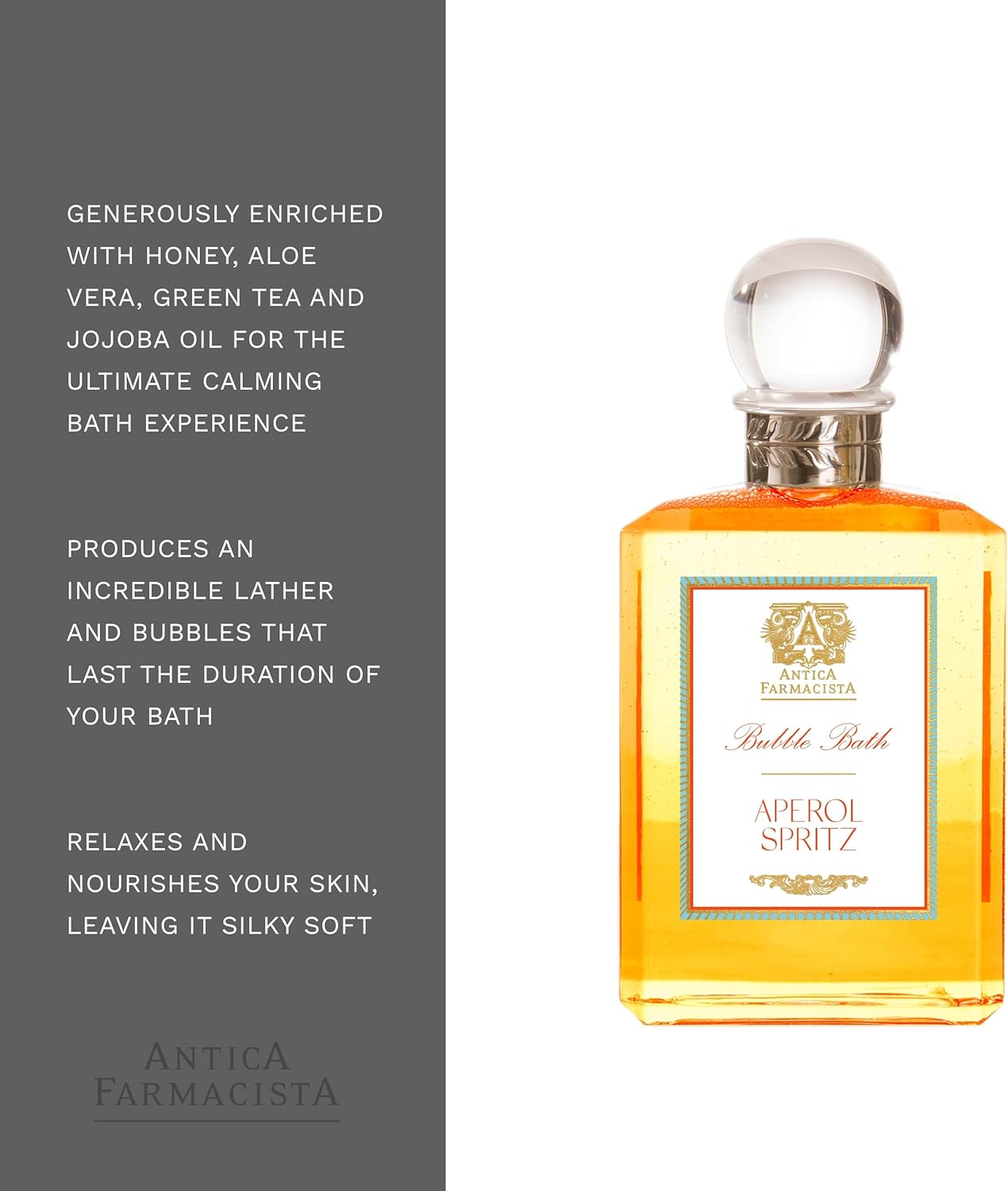 Antica Farmacista Bubble Bath, Aperol Spritz, 15.8 Fl Oz