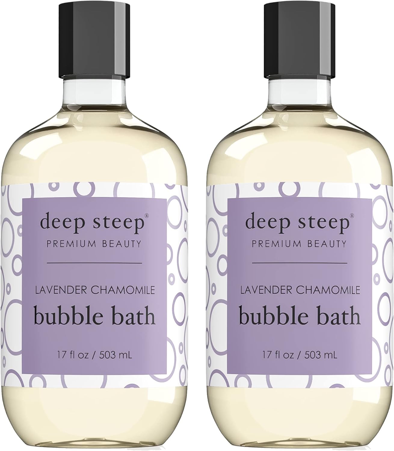Deep Steep Bubble Bath, 17 Ounce (Pack of 2) (Vanilla Coconut)
