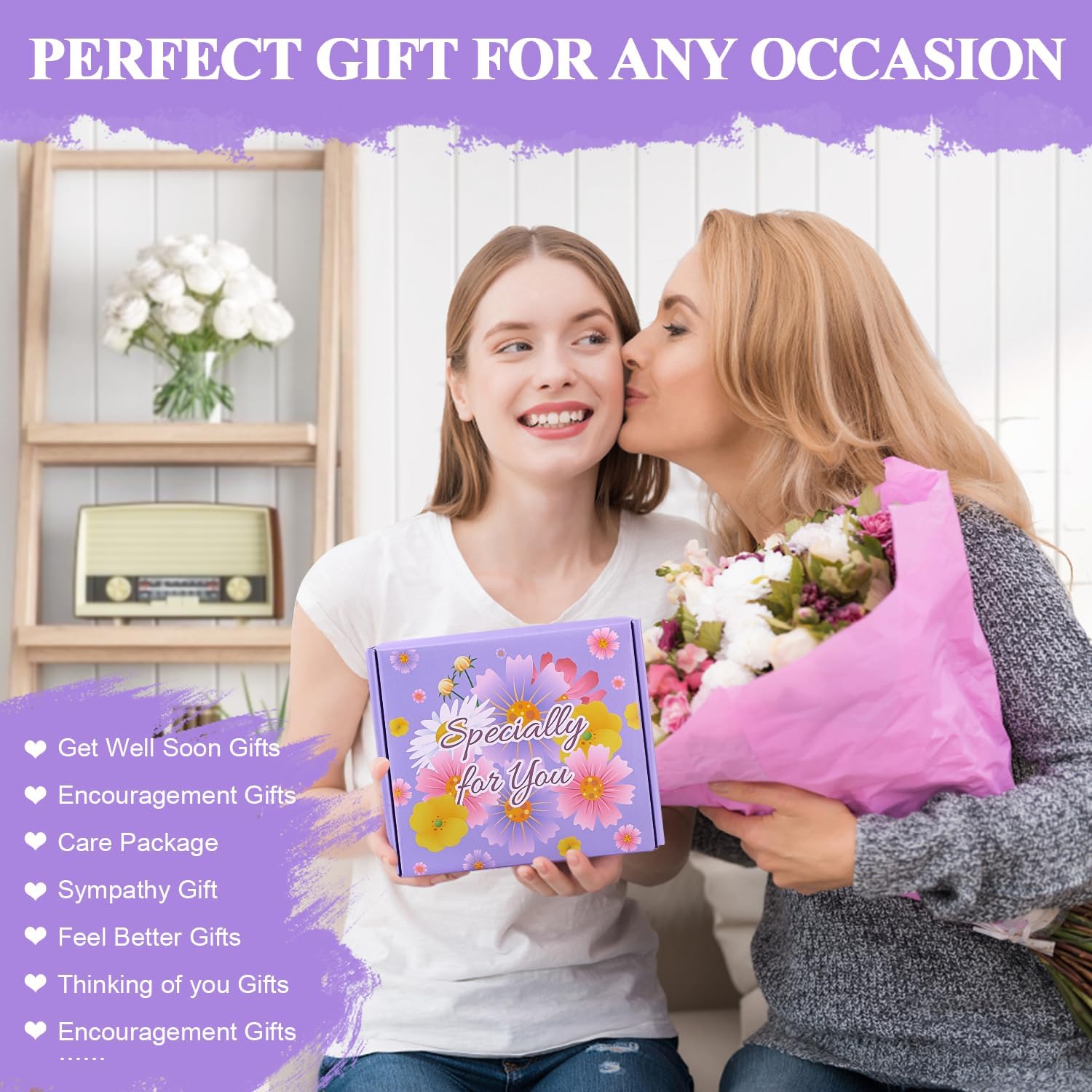 Get Well Soon Gifts for Women, Birthday Gifts for Mom, Christmas Gifts for Women, After Surgery Gifts Feel Better Gift Care Package Gifts Thinking of You Christmas Gifts for Her