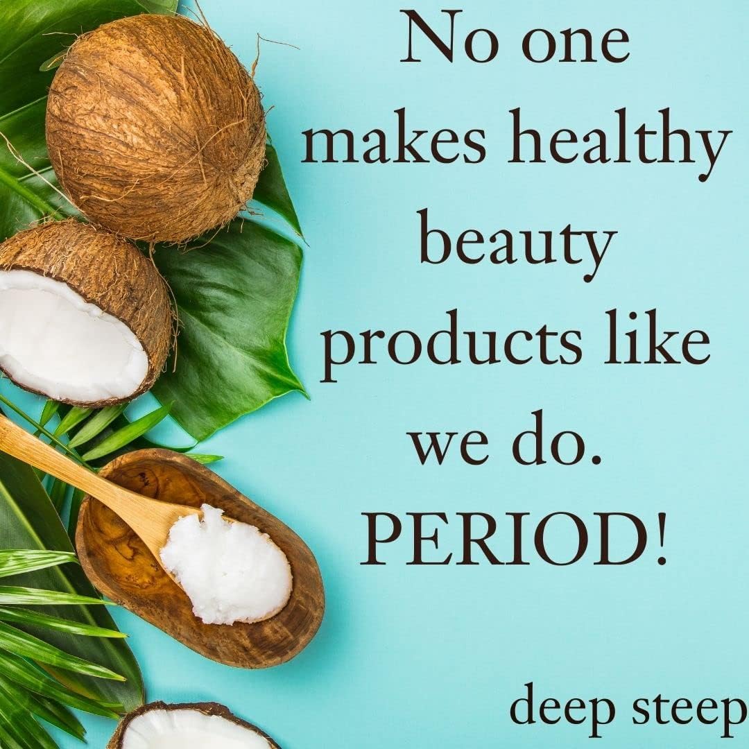 Deep Steep Liter Coconut Bubble Bath Premium Lather with Shea and Argan, 33.8 Fluid Ounce