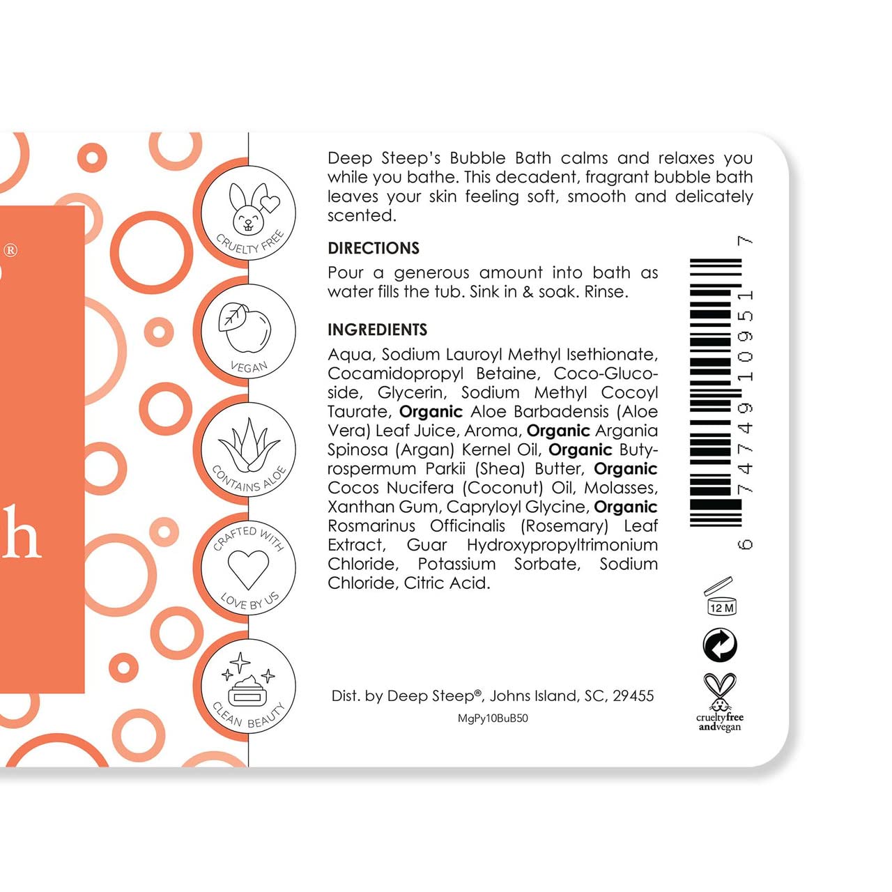 Deep Steep Bubble Bath, 10 oz (Honey Blossom)