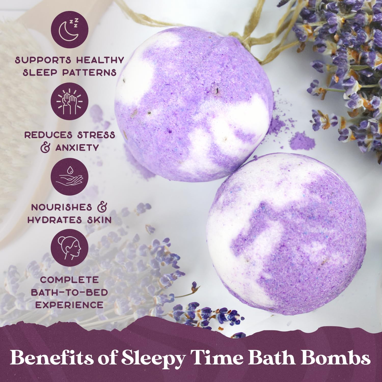 Purple Canyon Eucalyptus Bath Bombs for Women | Energizing Mint and Eucalyptus Bath Bomb with Natural Essential Oils | Gift Set of 6