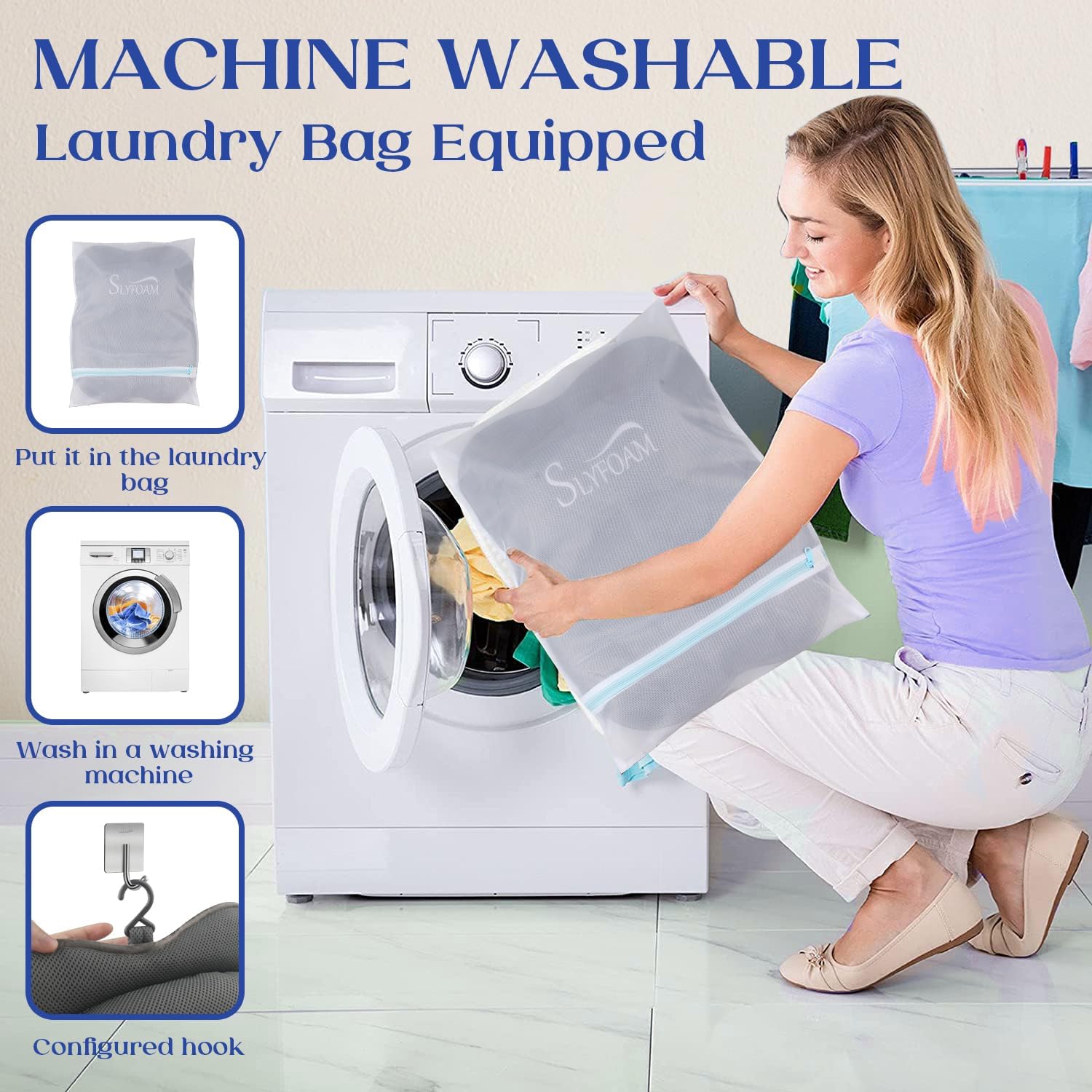 Bath Pillow for Tub Neck and Back Support Bathtub Pillow Essential Bath Accessory for Soaking, Jacuzzi or Spa Bathtub, Luxury Soft 4D Bath Tub Pillow with Strong Suction Cups for Body Relaxing - Grey