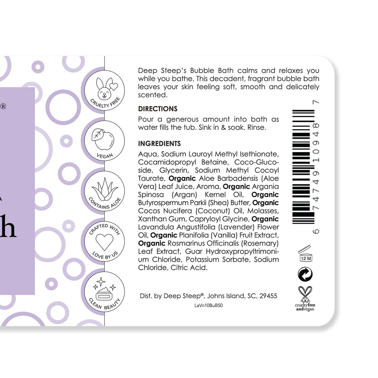 Deep Steep Bubble Bath, 10 oz (Honey Blossom)