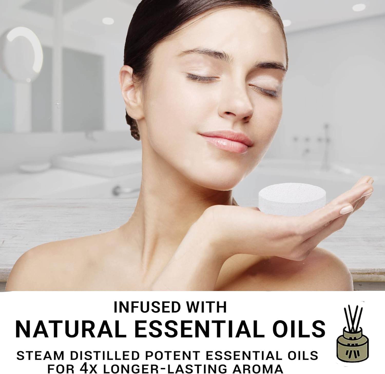 Shower Bombs Aromatherapy - Shower Steamers with Organic Oils for Vaporizing Steam Spa - Vapor Shower Tablets, Shower Melts - Self-Care Gifts for Women and Men, Valentine's Gift for Him/Her