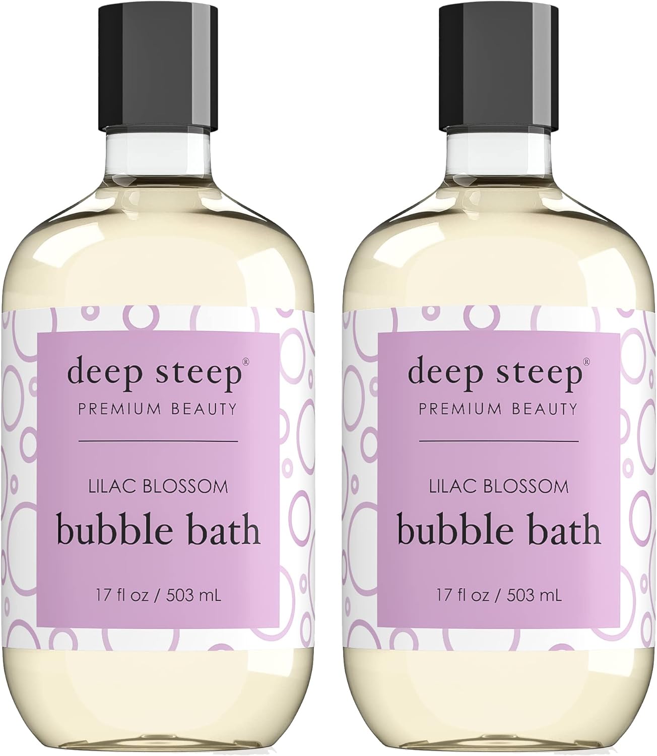 Deep Steep Bubble Bath, 17 Ounce (Pack of 2) (Vanilla Coconut)