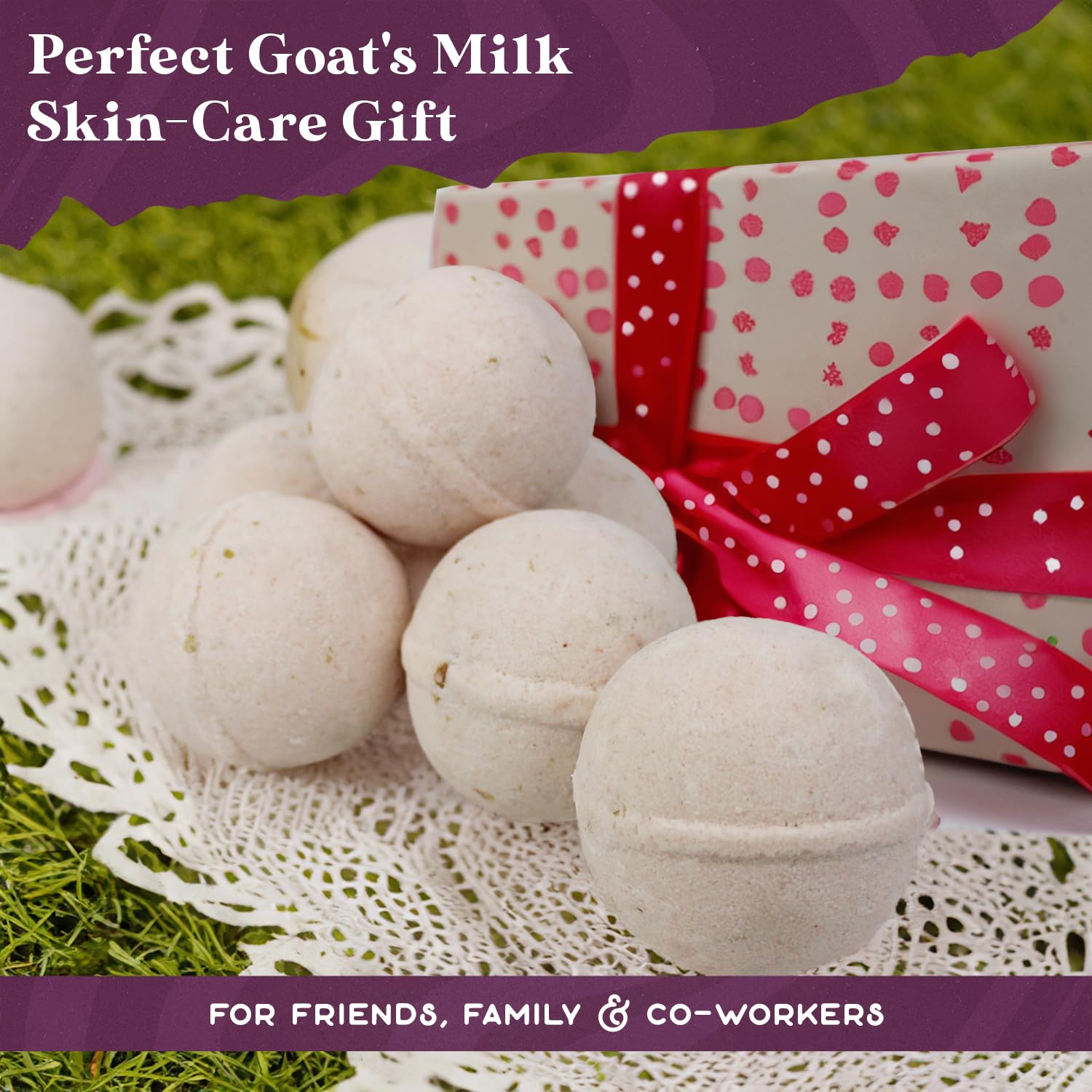 Purple Canyon Eucalyptus Bath Bombs for Women | Energizing Mint and Eucalyptus Bath Bomb with Natural Essential Oils | Gift Set of 6