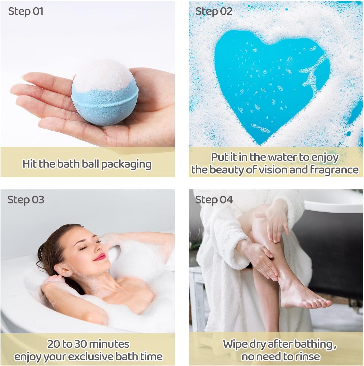 9-Pack Organic Bath Bombs: A Romantic Bath Time Gift with Natural Essential Oils for Women, Men, and Kids - Ideal for Stocking Stuffers and Christmas Gifts