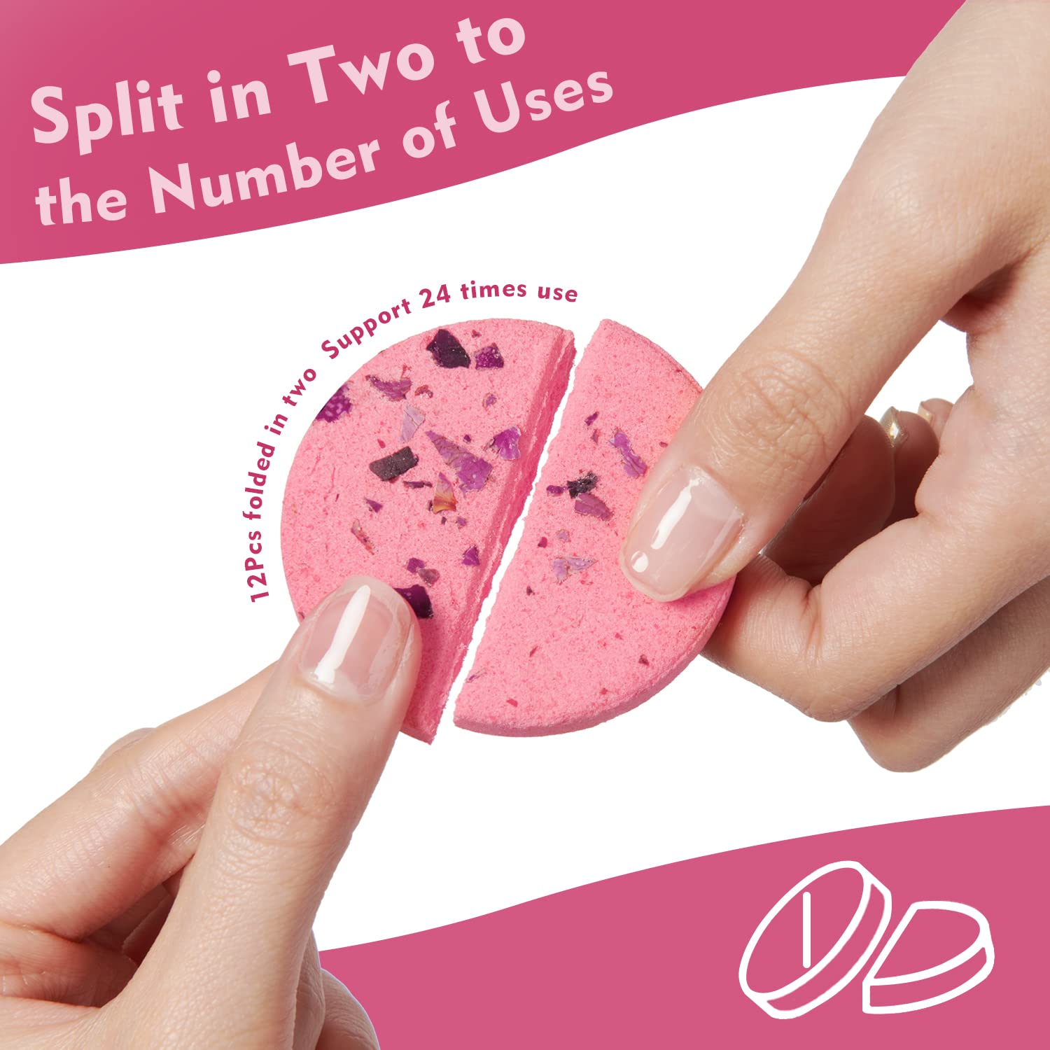 Effiland Aromatherapy Shower Steamers Shower Gifts,Soap Holder Set, 6-Pack Shower Bombs,Gift for Women,Relaxing Self Care