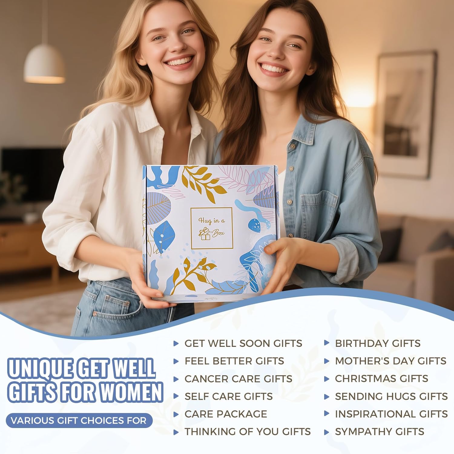 Get Well Gifts for Women Cancer Care Package Gift Baskets after Surgery Recovery Get Well Soon Gifts Box for Women Self Care Gifts Thinking of You Feel Better Set for Sick Friends Wellness Comfort Box