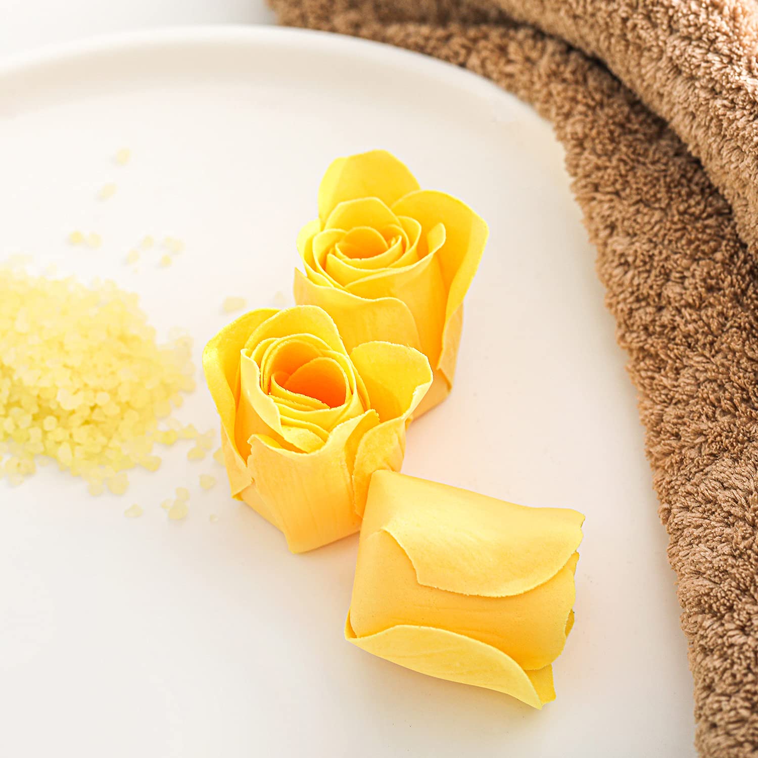 Spa Luxetique Spa Gift Baskets for Women - 8pcs Yellow Gifts for Women, Womens Gifts Includes Body Lotion, Bubble Bath, Bath Sets for Women Gift, Valentines Day Gifts for Her