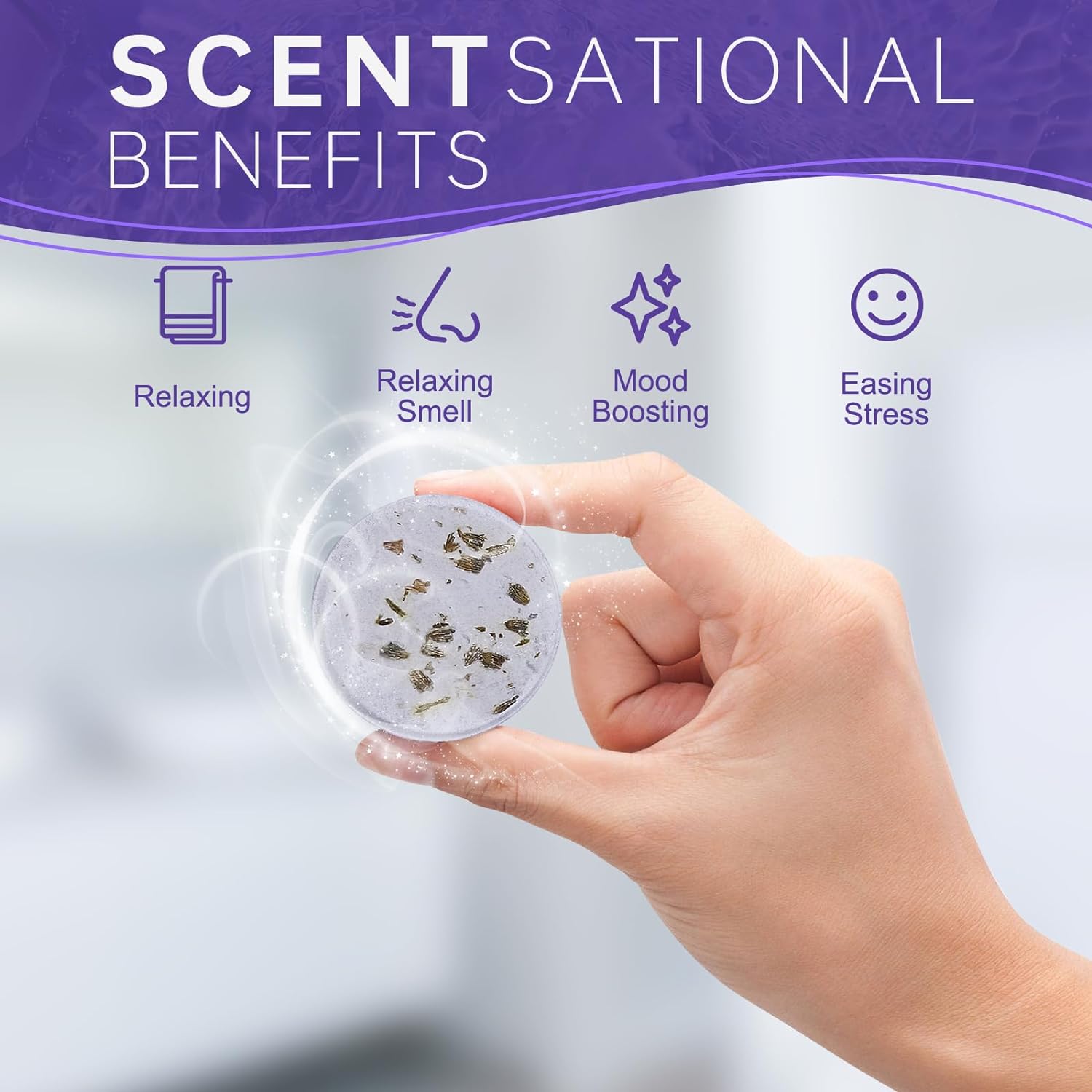 Aromatherapy Shower Steamers Valentines Day Gifts for her - Swcandy 8 Pcs Bath Bombs Valentine's Day Gifts for Women, Shower Bombs Self Care with Essential Oils, Relaxation Home SPA Lavender