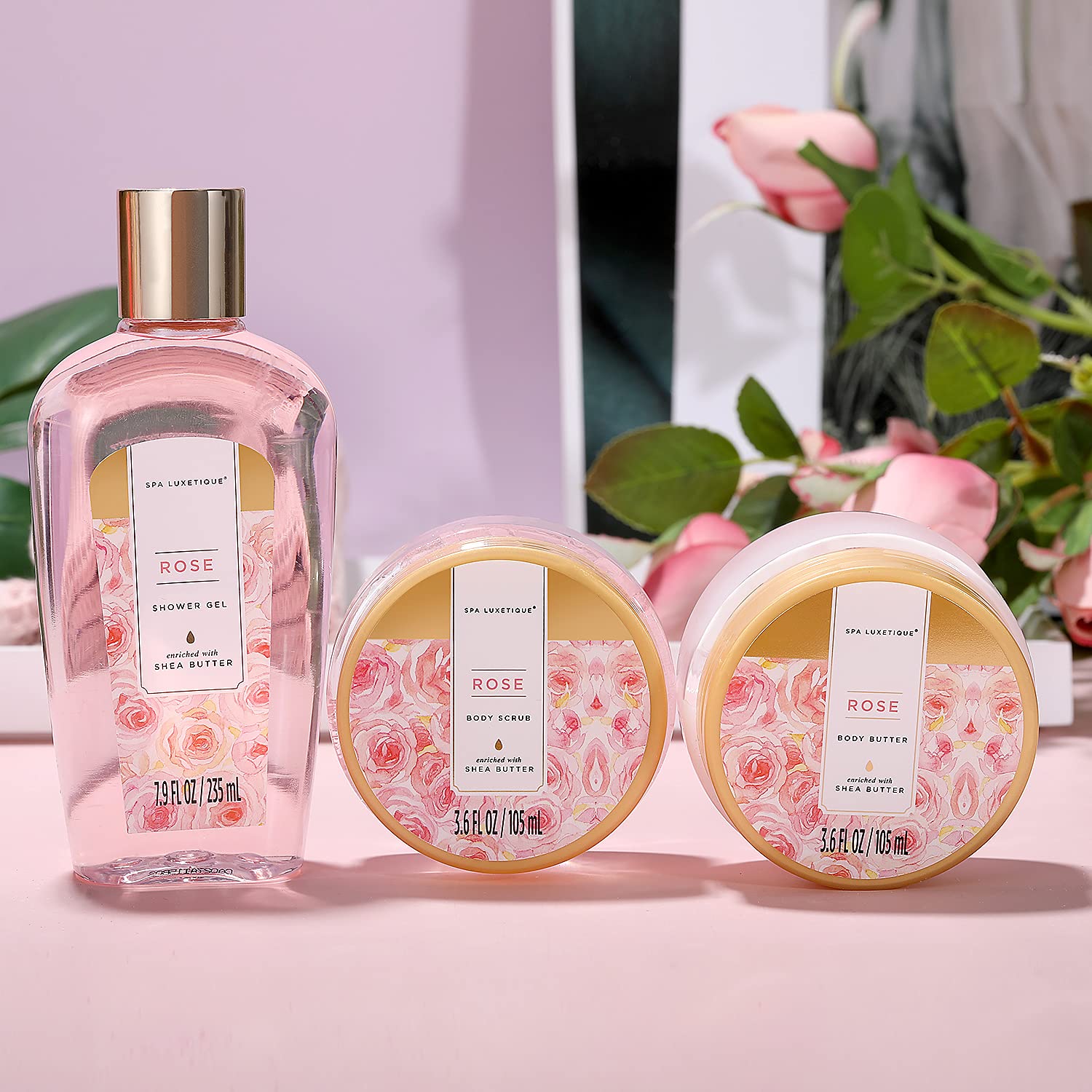 Spa Luxetique Gift Baskets for Women,15 Pcs Vanilla Spa Gifts for Women, Gifts for Women with Bubble Bath, Bath Salt, Bath Bombs Birthday Gifts for Woman With Tote Bag, Valentine's Day Gifts for Women