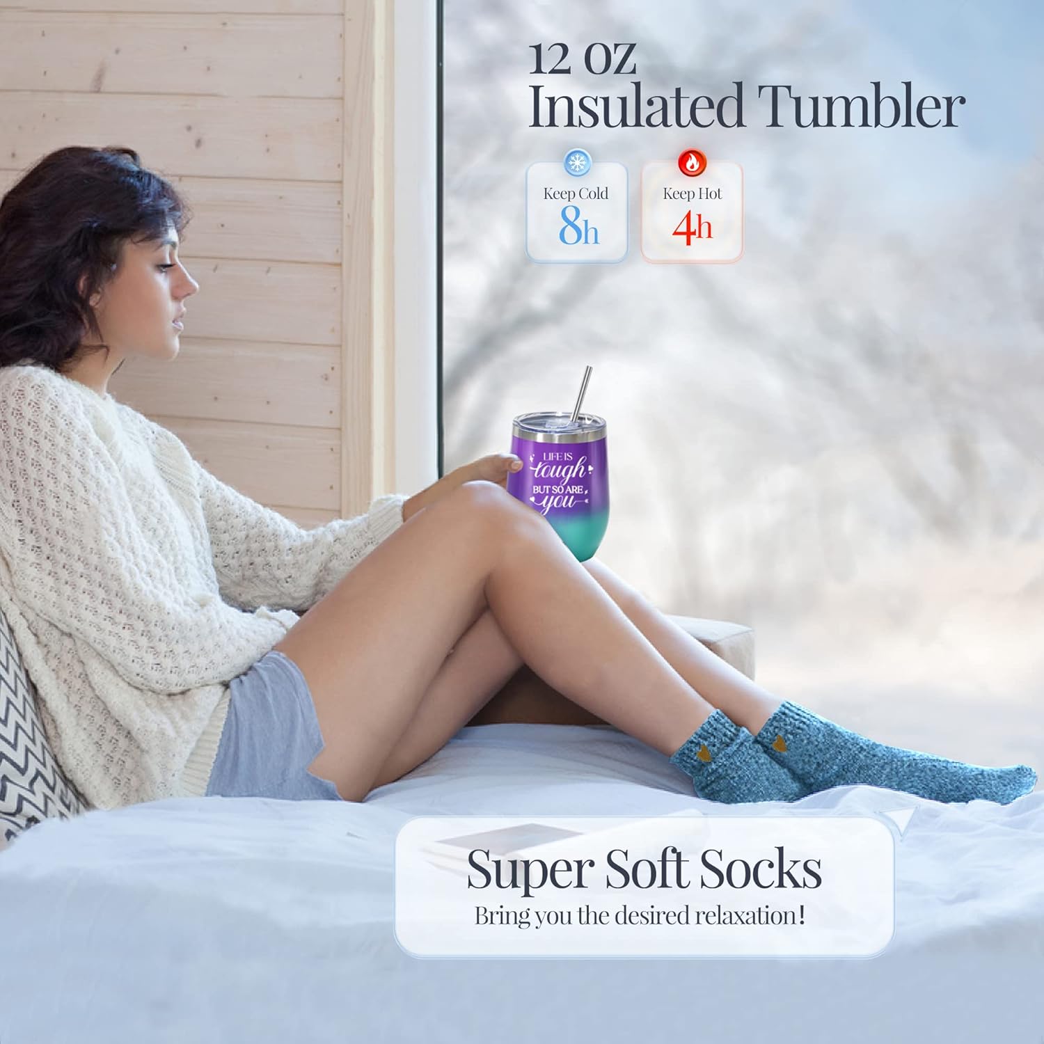 Loncaster Birthday Gifts for Women Friendship, Unique Self Care Gifts for Women Who Have Everything, Spa Relaxing Gifts Basket for Women Mom Sister Teen Girls, Personalized Christmas Gifts for Women