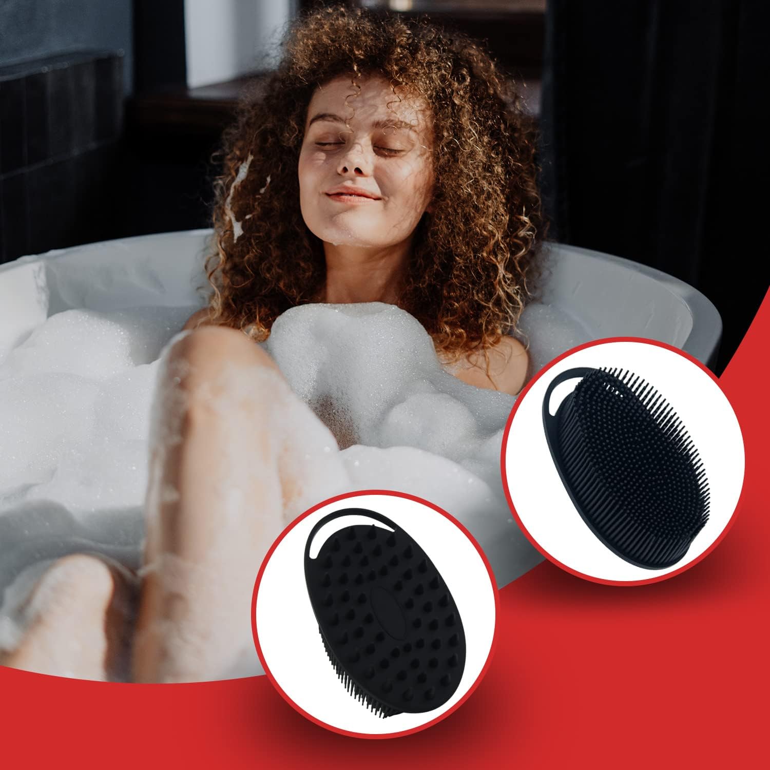 Silicone Body Scrubber, Silicone Loofah, Body Wash Scrubber, Body Scrub Brush, Body Scrubbers for Use in Shower, Silicone Loofah Body Scrubber, Exfoliating Body Scrubber Mens Women, Gifts for Mens