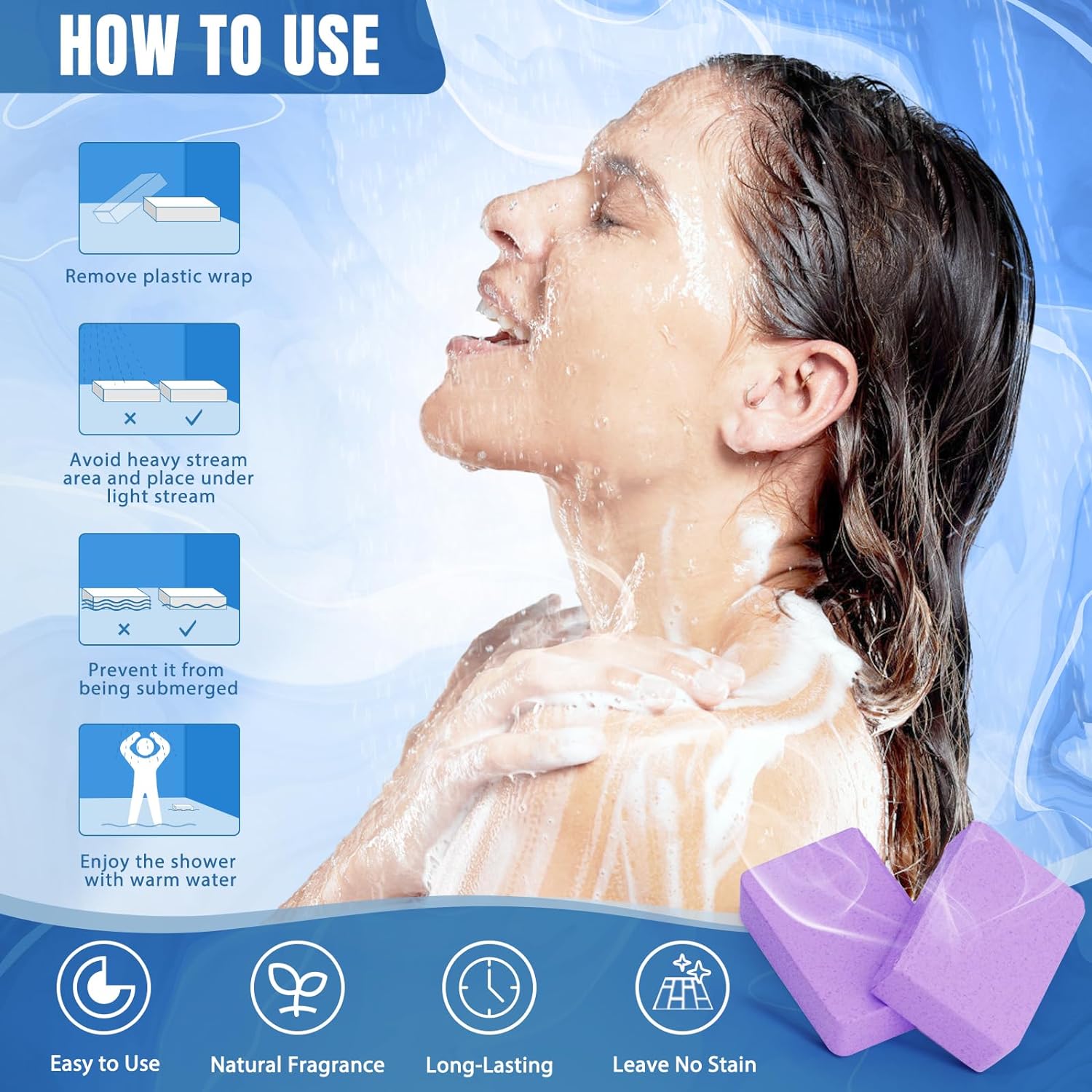 TranquilBliss Shower Steamers with Natural Fragrance, 6 Pack Shower Bath Bombs, Christmas Gifts Stocking Stuffers, Luxury Self Care & Relaxation Christmas, Birthday, Gifts for Women and Men