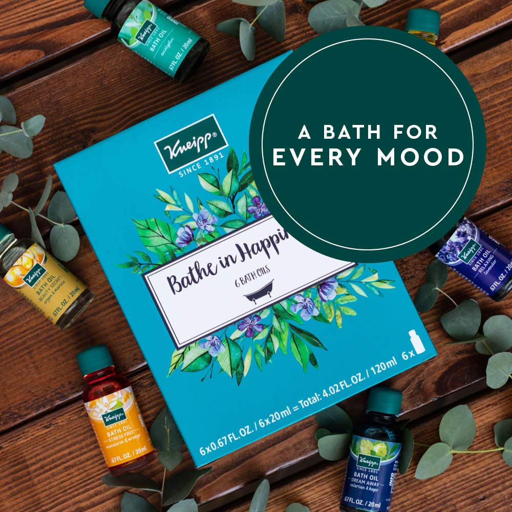 Kneipp 6 Piece Herbal Bath Oil Set, 6 x 20 Milliliter Bottles