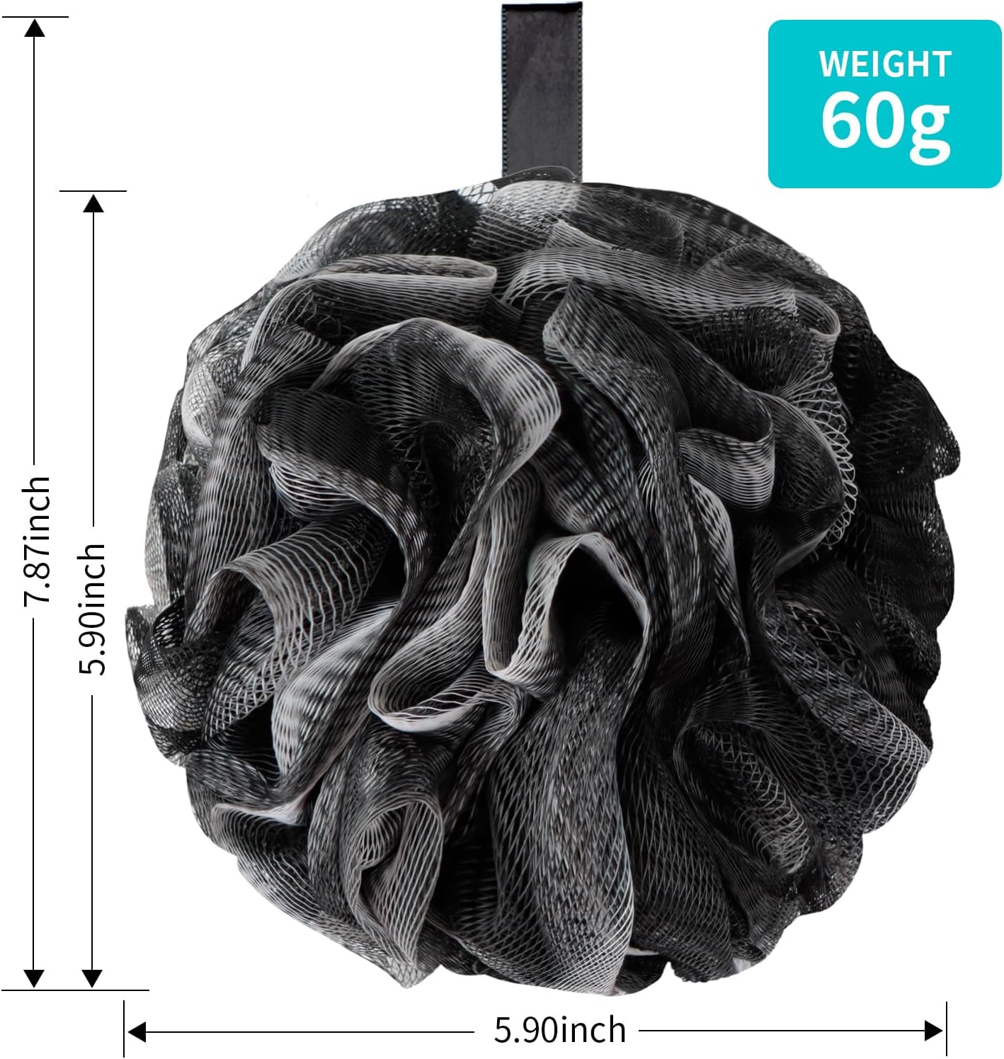 BCKENEY Bath Loofah Shower Sponge Body Back Scrubber Soft Mesh Shower Puffs Exfoliating Loofa for Women & Men Bath Accessories Cleaning Tool(4Pack 60G Forest Fairy)