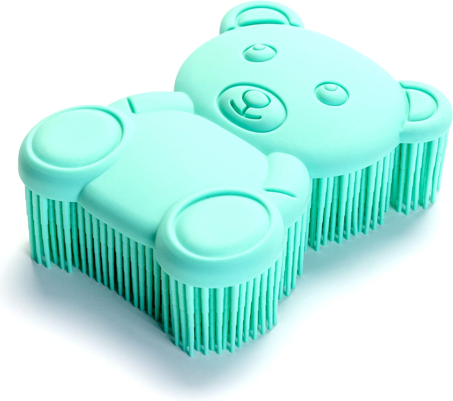 Premium Sensory Brush for Kids or Autism,Soft Silicone Body Scrubber,2 in 1 Sensory Room Occupational Therapy Sensory Brushes,Silicone Loofah,Pets Shower Brush Bath Brush Shampoo Brush(Whale-Teal)