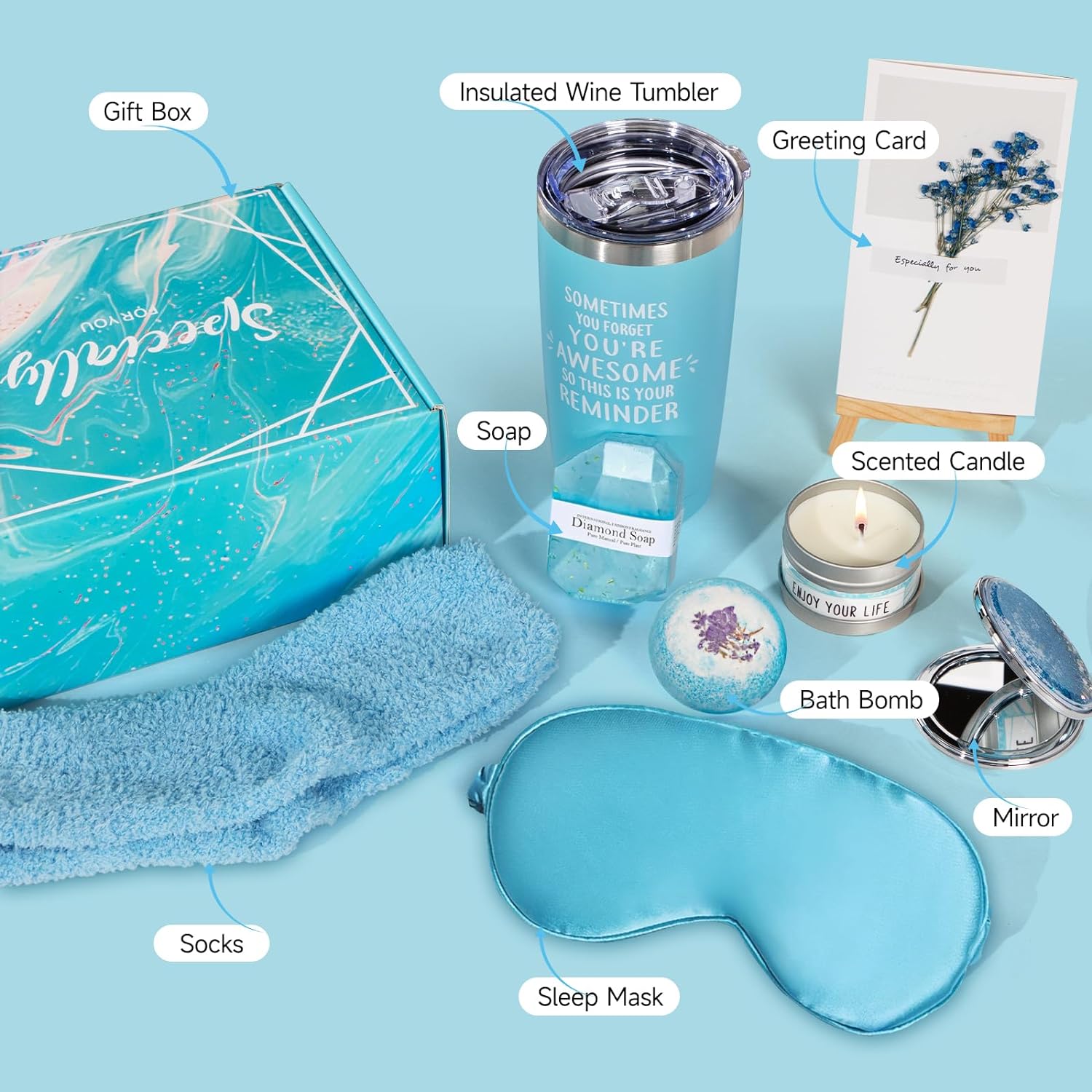 Birthday Gifts for Women,Christmas Gifts for Mom Teacher Sister Best Friend Nurse Coworker Boss,Valentines Day Gifts for Her Girlfriend Wife,Thank You Spa Gifts for Women Who Have Everything