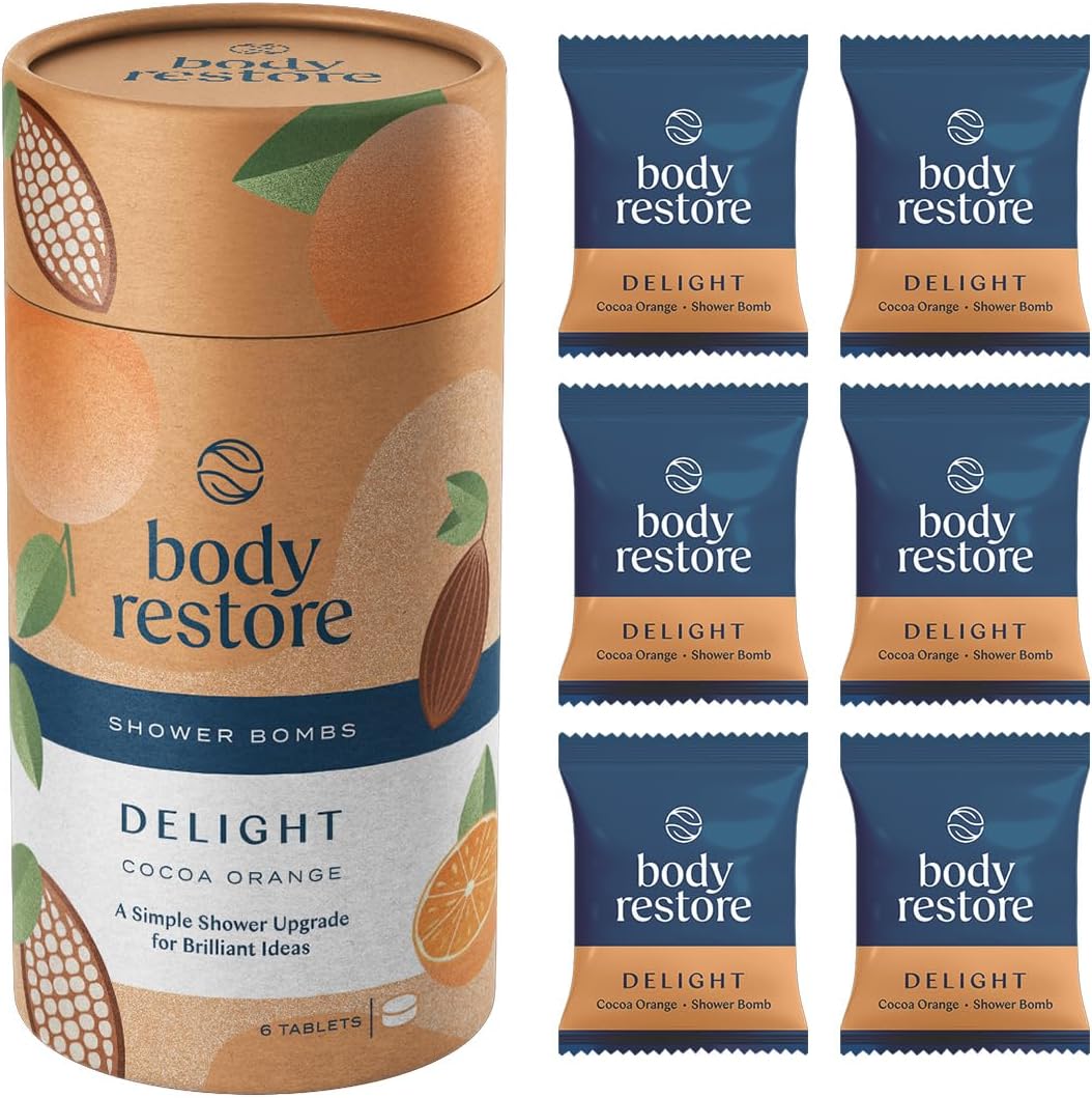 Body Restore Bath Bombs Aromatherapy 6 Packs - Christmas Gifts Stocking Stuffers, Relaxation Birthday Gifts for Women and Men, Stress Relief and Luxury Self Care - Lavender