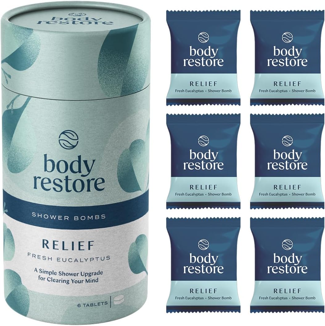 Body Restore Bath Bombs Aromatherapy 6 Packs - Christmas Gifts Stocking Stuffers, Relaxation Birthday Gifts for Women and Men, Stress Relief and Luxury Self Care - Lavender