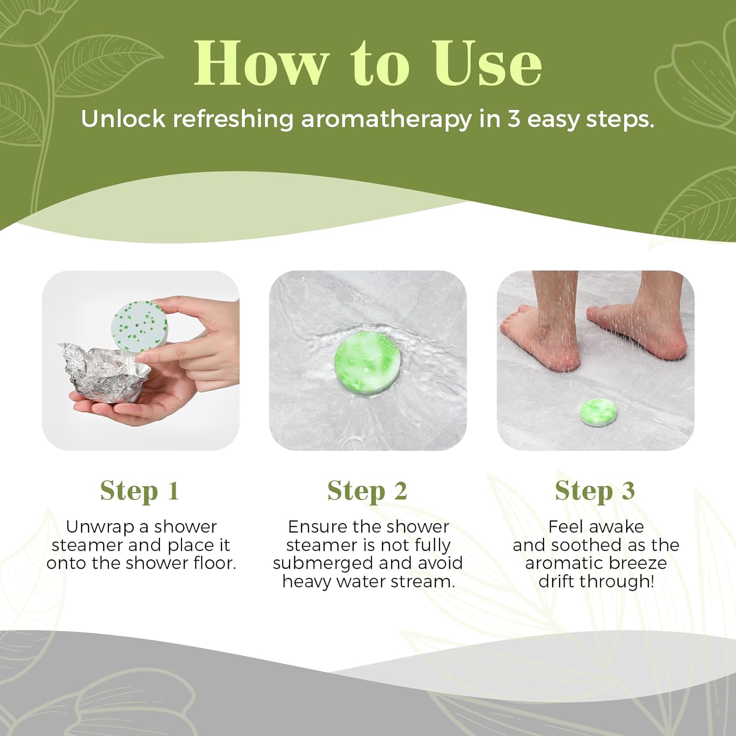 Shower Steamers Aromatherapy 6 Packs Shower Tablets with Essential Oil for Home SPA & Self Care, Stress Relief, Birthday Gifts for Women and Men, Eucalyptus Shower Bath Bombs - BABYPEACH