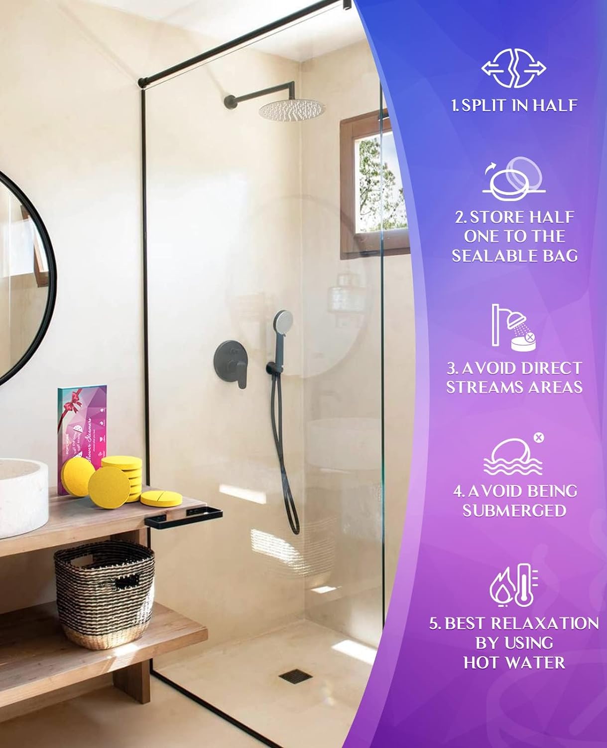 POPCHOSE Shower Steamers Aromatherapy - 8 Pack Shower Bombs for Self Care & SPA - Birthday Gifts for Women, Prizes, Christmas Stocking Stuffers, Bridesmaid Gifts- Teen Girl Gifts Trendy Stuff…