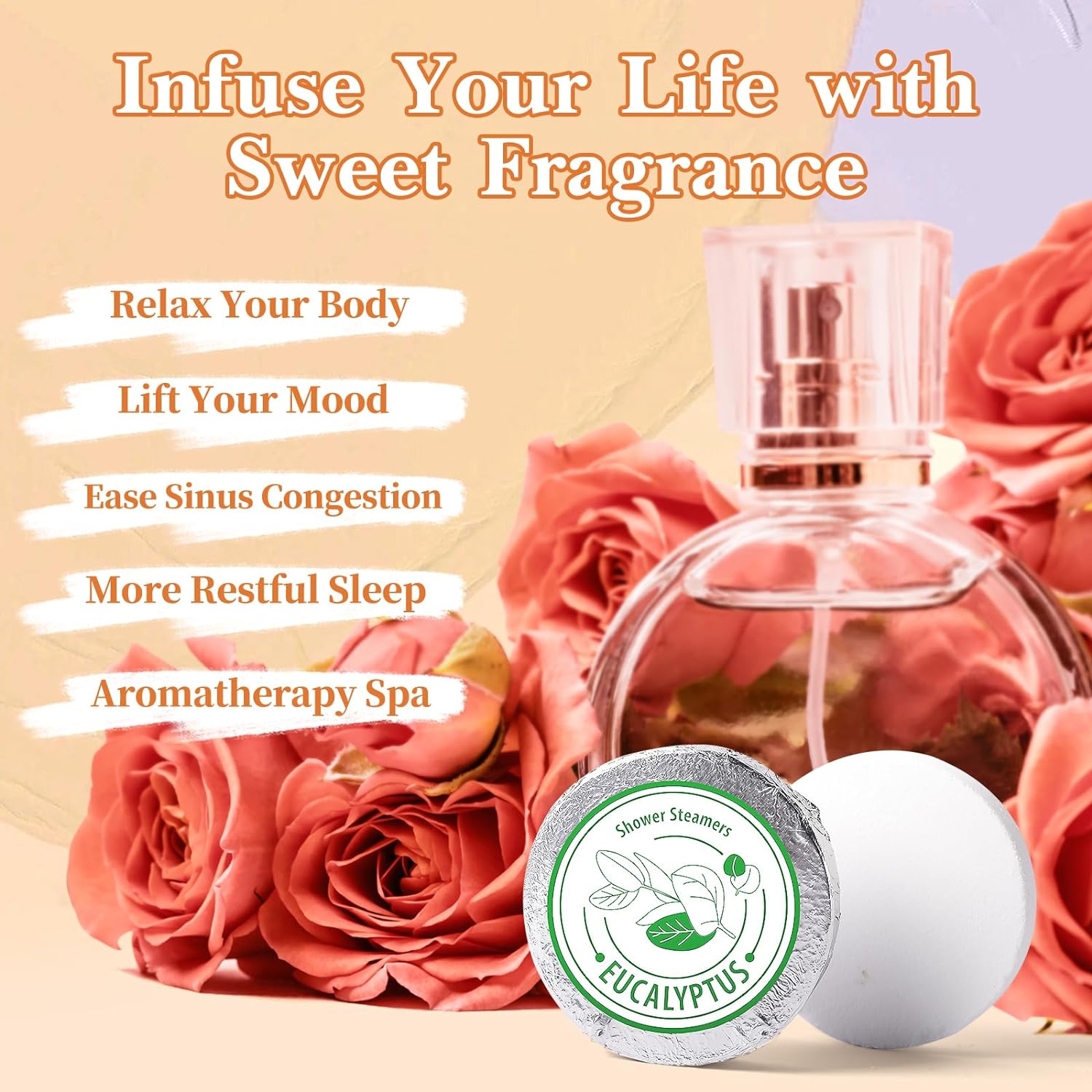 Shower Steamers Aromatherapy - Christmas Gifts for women 8 Pack Pure Essential Oil Shower Bombs for Home Spa Bath Self Care, Essential Oil Stress Relief and Relaxation Bath Gifts for Her Birthda Green