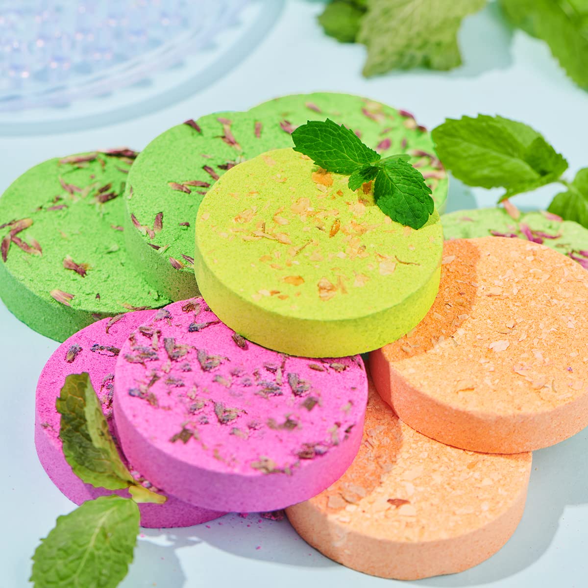 Effiland Aromatherapy Shower Steamers Shower Gifts,Soap Holder Set, 6-Pack Shower Bombs,Gift for Women,Relaxing Self Care