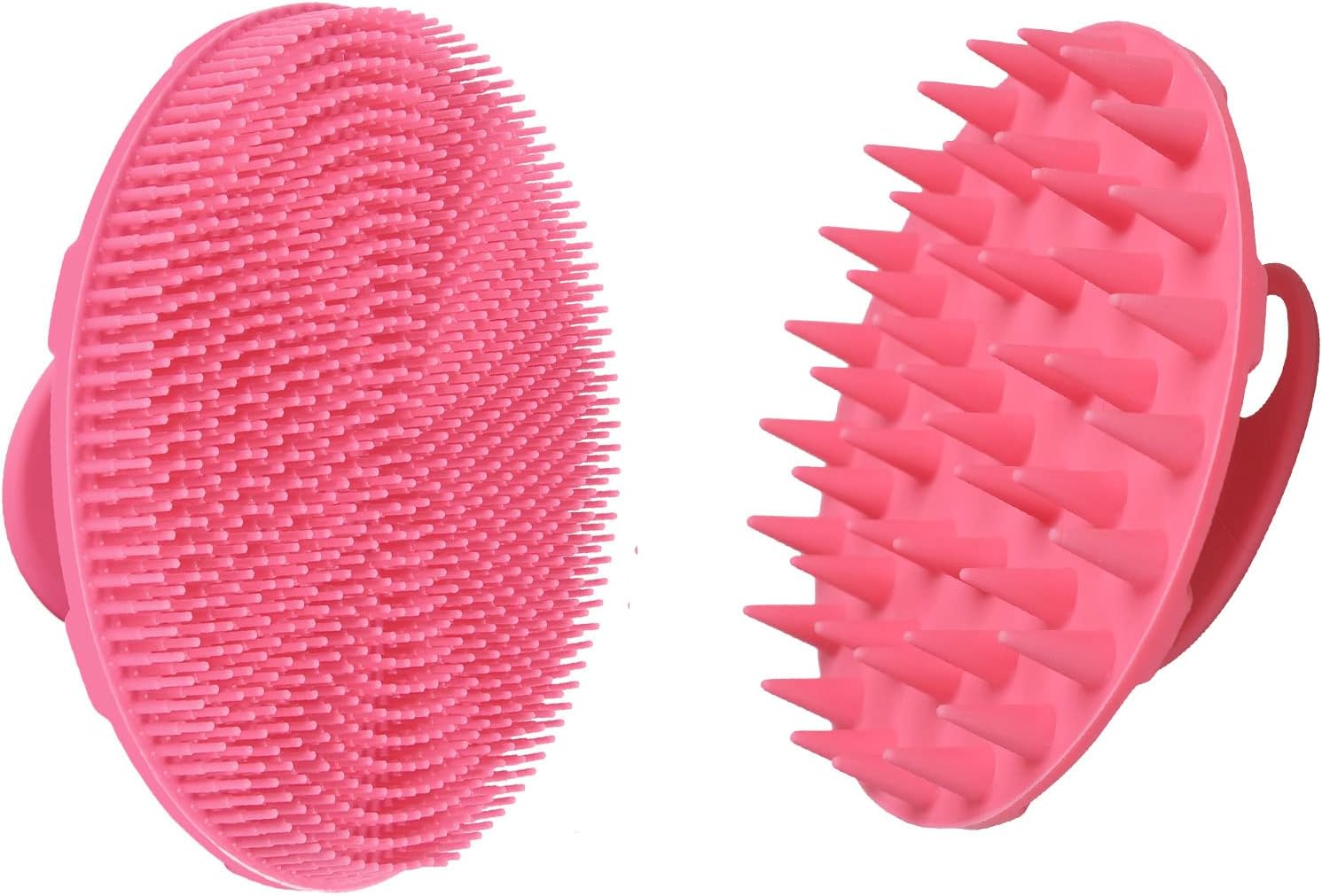 INNERNEED Food-Grade Soft Silicone Body Scrubber Shower Brush Handheld Cleansing Skin Brush, Gentle Exfoliating and Lather Well (Black)