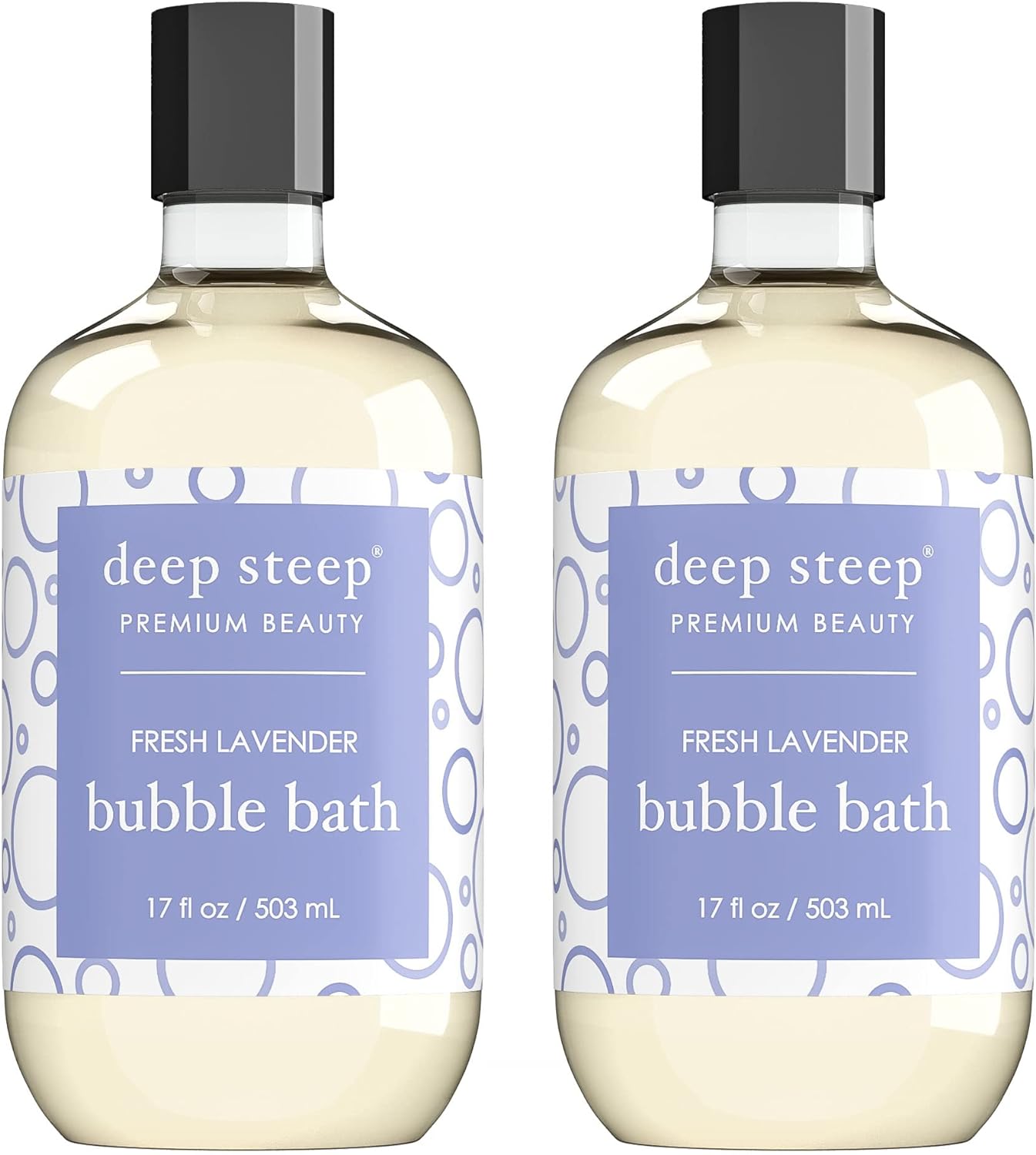 Deep Steep Bubble Bath, 17 Ounce (Pack of 2) (Vanilla Coconut)