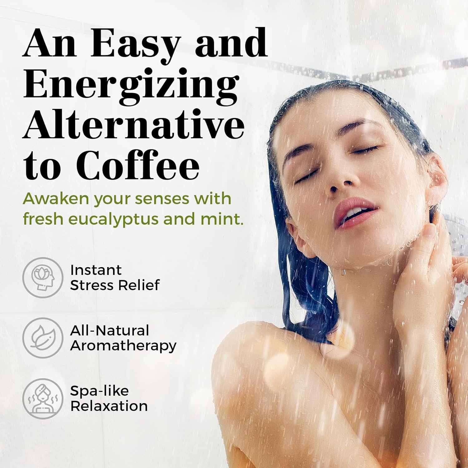 Shower Steamers Aromatherapy 6 Packs Shower Tablets with Essential Oil for Home SPA & Self Care, Stress Relief, Birthday Gifts for Women and Men, Eucalyptus Shower Bath Bombs - BABYPEACH