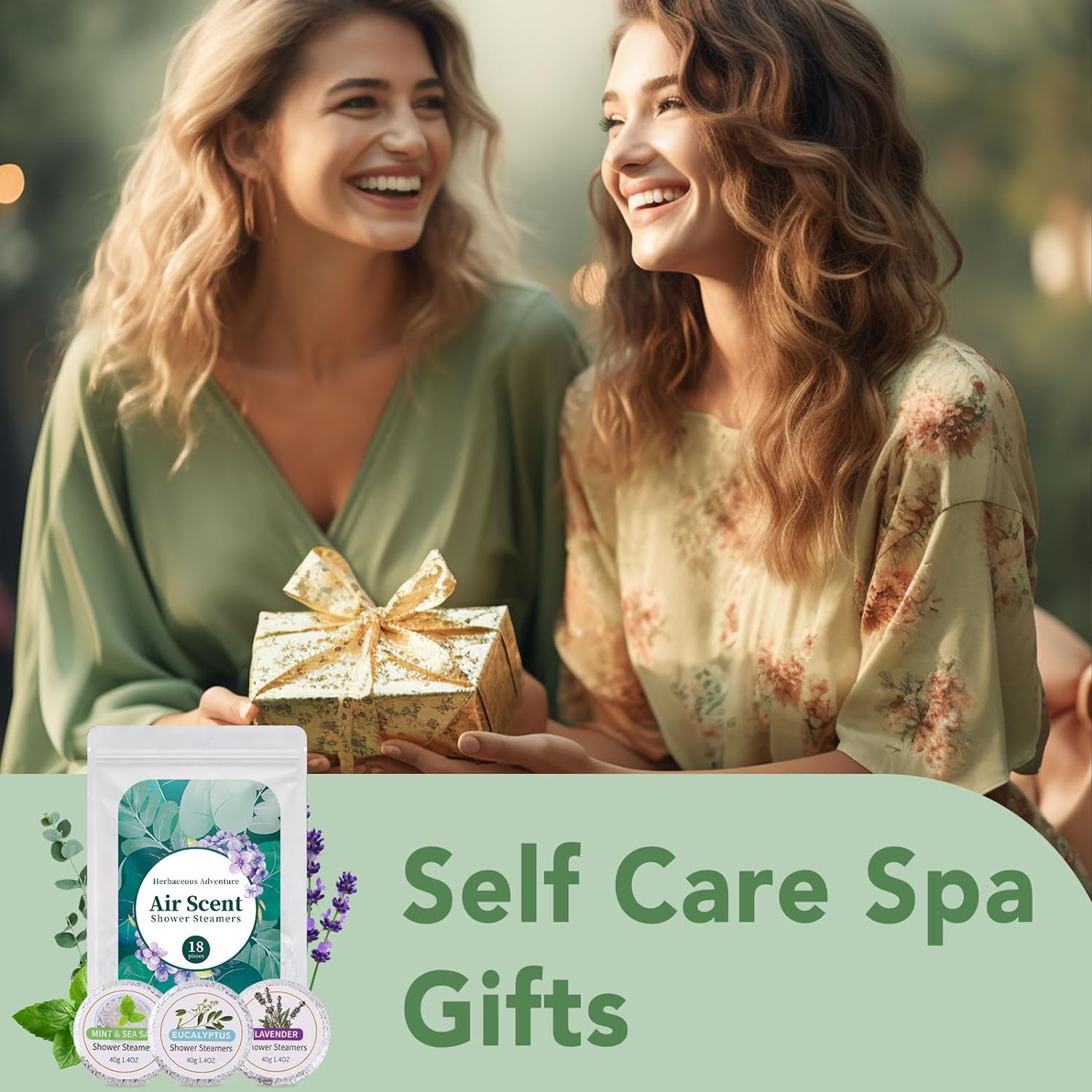 OKGL Shower Steamers Aromatherapy 18 Pack - Lavender, Mint, Eucalyptus, Shower Steamers for Women, Valentine's Day Gift, Stress Relief, Birthday Gift, Relaxation Gift, Spa Gift for Women