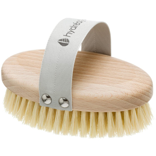 Hydrea London Dry Brushing Body Brush with Cactus Bristle - Dry Brush for Skin, Cellulite Remover, Vegan Best Dry Brush for Flawless Skin, Helps Improve Lymphatic Drainage - FSC® Certified Beechwood.