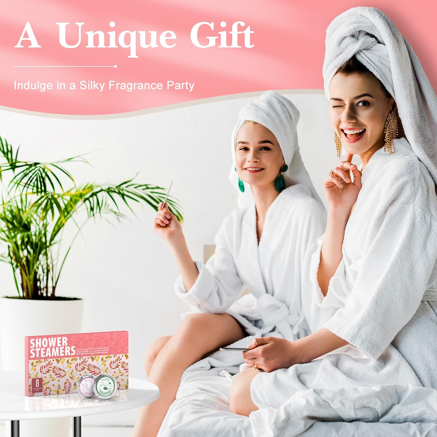 Shower Steamers Aromatherapy - Christmas Gifts for women 8 Pack Pure Essential Oil Shower Bombs for Home Spa Bath Self Care, Essential Oil Stress Relief and Relaxation Bath Gifts for Her Birthda Green