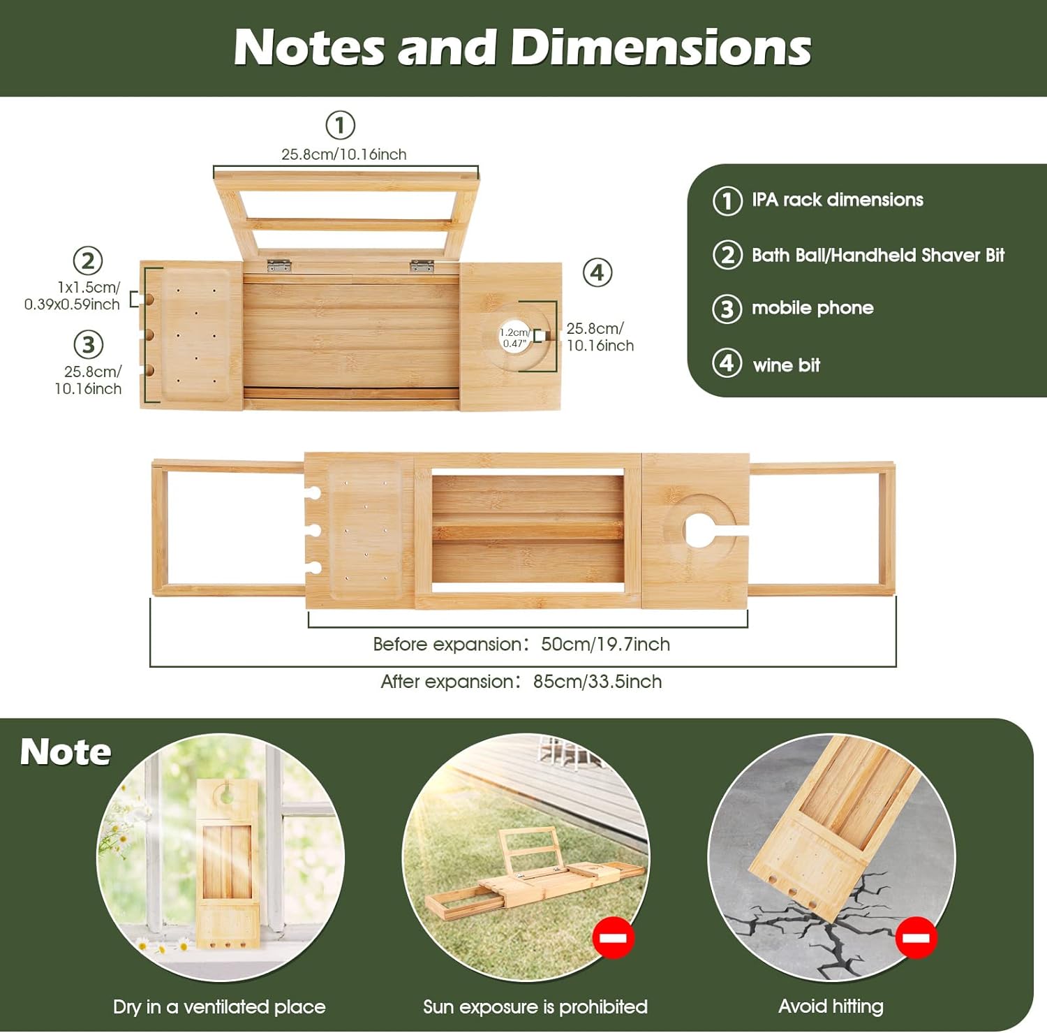 HMGDFUE Bamboo Bathtub Tray for Luxury Bath,Foldable Expandable Bath Tray for Bathtub Bath Tub Tray Table with Wine Glass Holder and Phone Book Holder for Couples Wedding Gifts for Mom Women