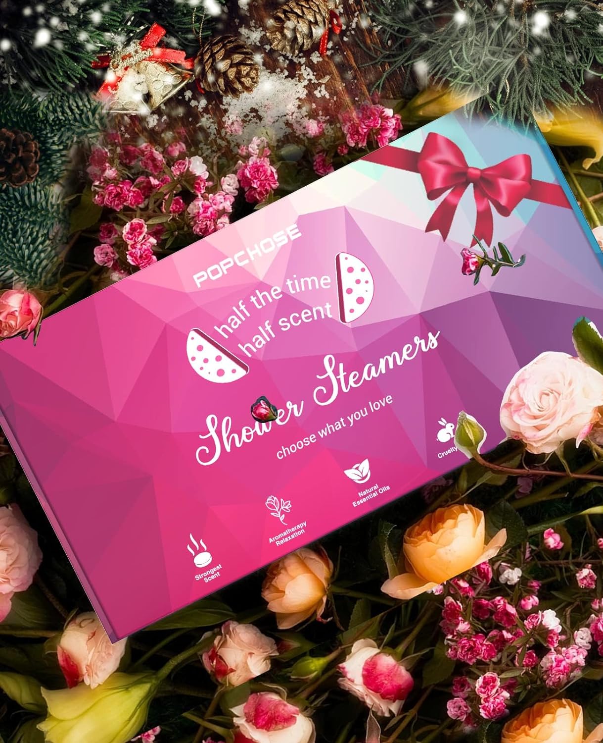 POPCHOSE Shower Steamers Aromatherapy - 8 Pack Shower Bombs for Self Care & SPA - Birthday Gifts for Women, Prizes, Christmas Stocking Stuffers, Bridesmaid Gifts- Teen Girl Gifts Trendy Stuff…