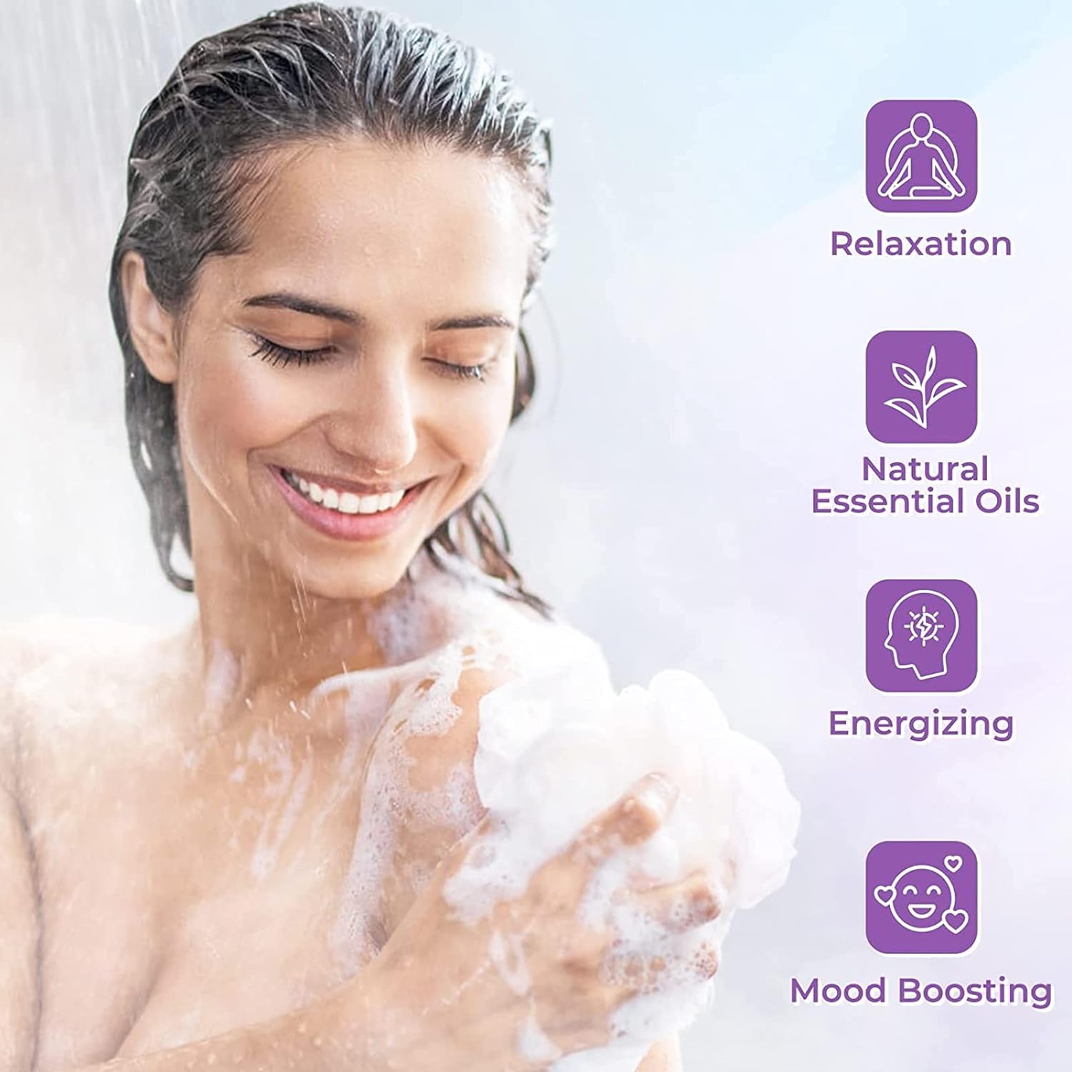 CalmNFiz Shower Steamers 8 Pcs - Scented Shower Bombs with Organic & Natural Fragrance, Bath and Body Works Bath Bombs, Birthday Anniversary Valentine’s Day Gifts for Women Who Have Everything