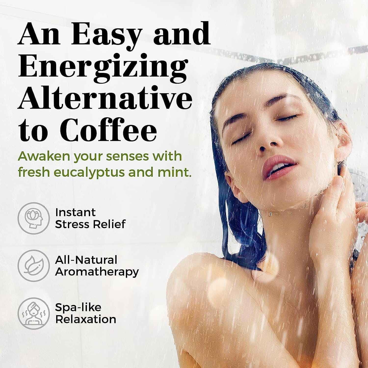 Shower Steamers Aromatherapy 6 Packs Shower Tablets with Essential Oil for Home SPA & Self Care, Stress Relief, Birthday Gifts for Women and Men, Eucalyptus Shower Bath Bombs - BABYPEACH