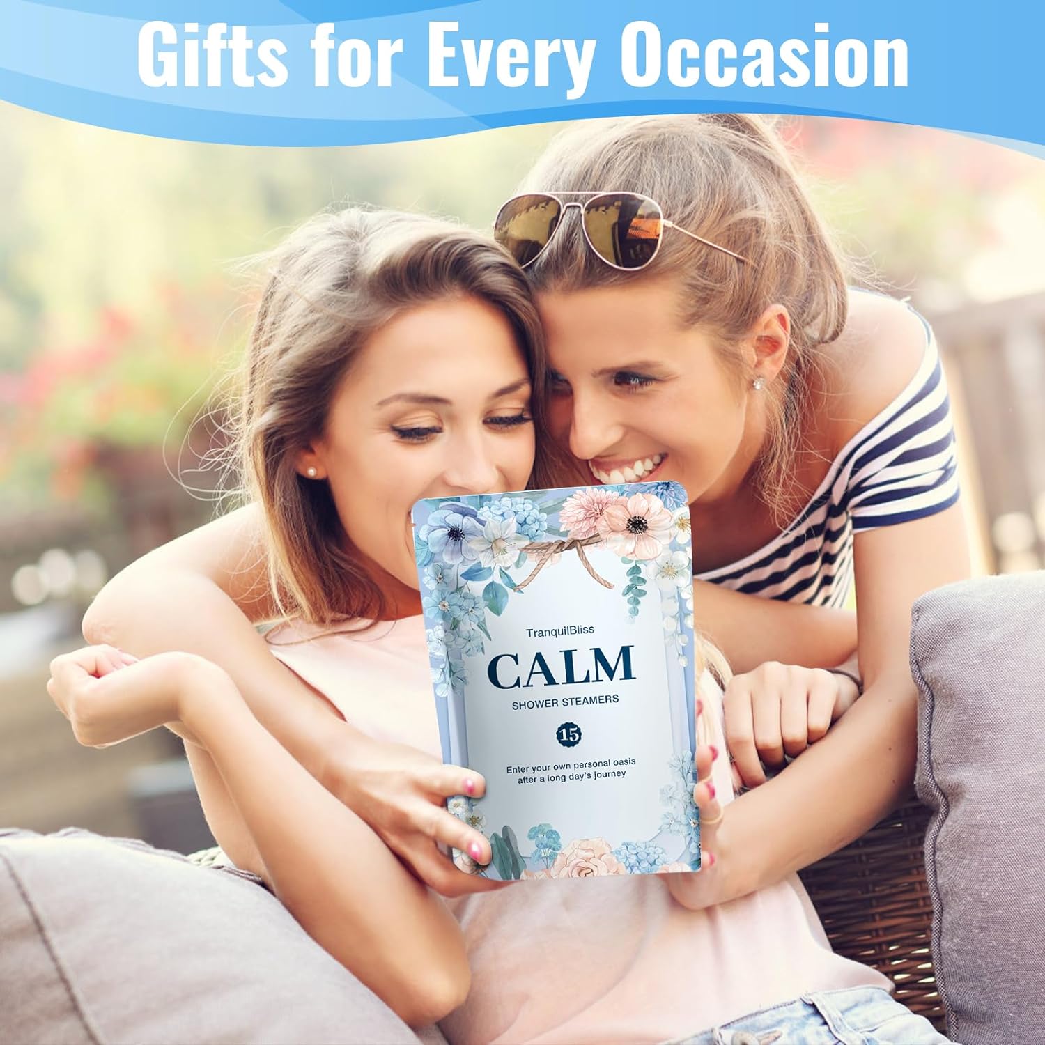 TranquilBliss Shower Steamers-15 Pack Shower Bombs with Lavender Scent, Self-Care Gifts for Women Who Have Everything, Relaxation Birthday Gifts for Women, Valentines Day Gifts for Her